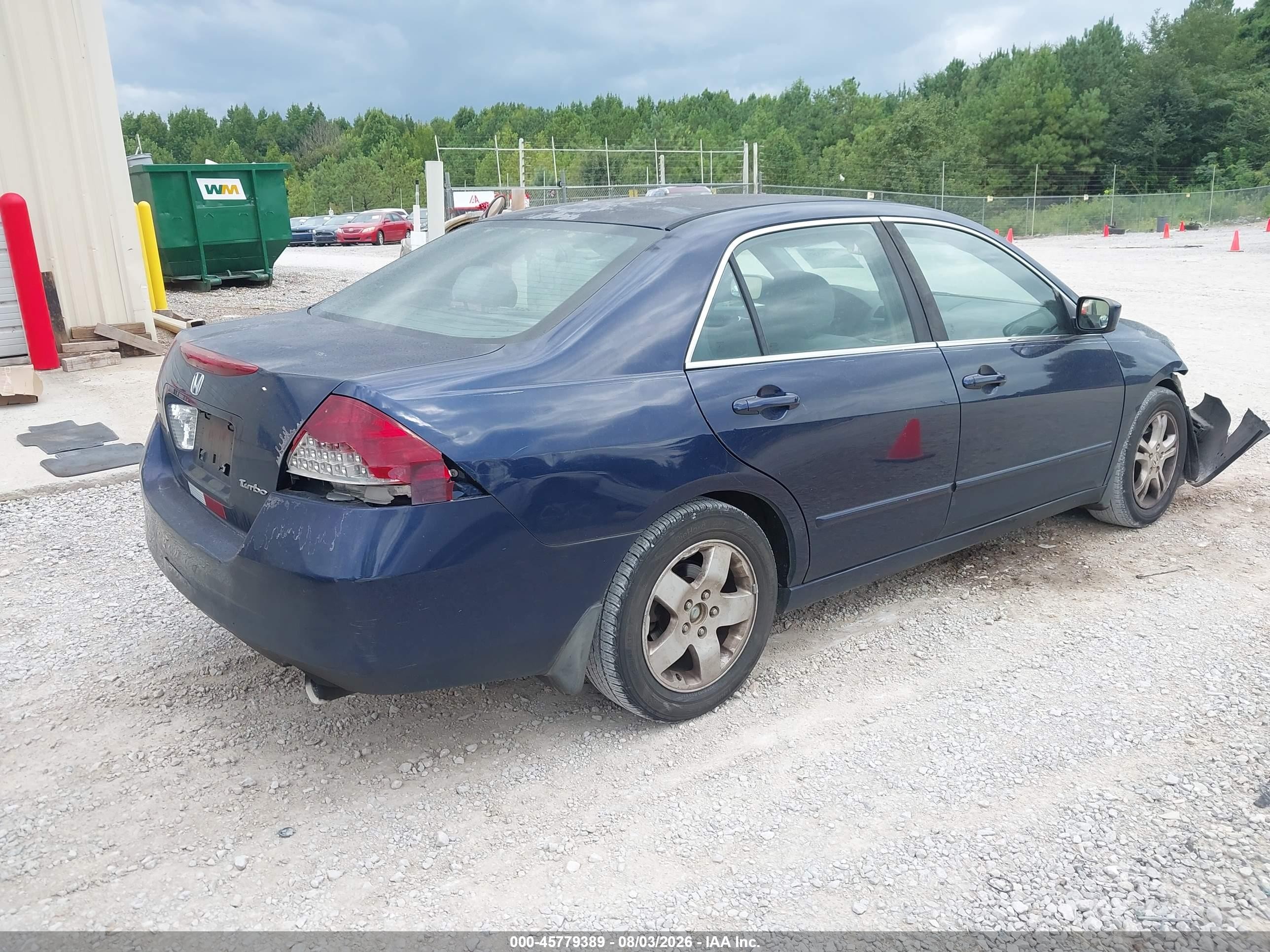 2007 Honda Accord 2.4 Se Blue vin: 1HGCM563X7A053228