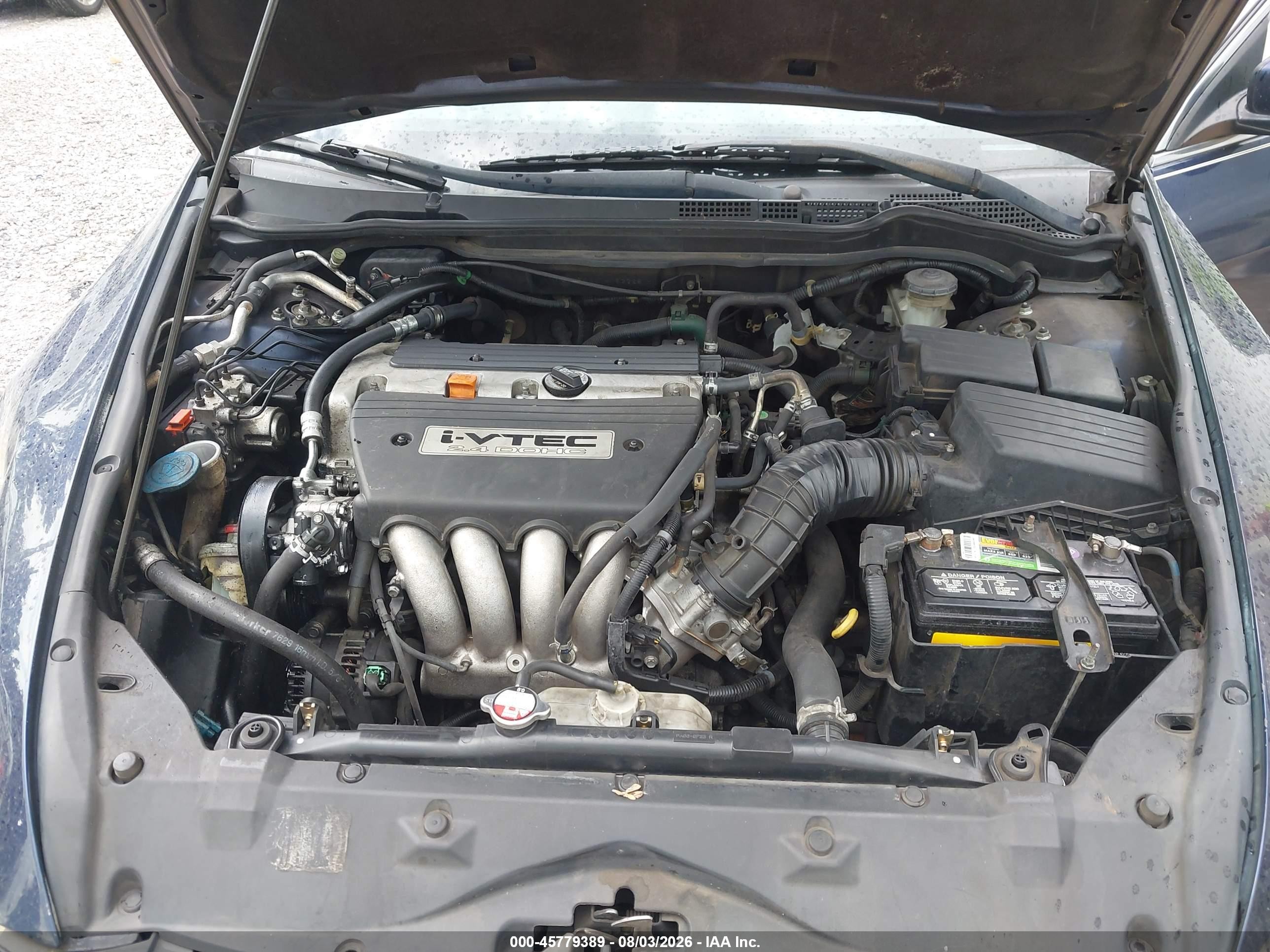 2007 Honda Accord 2.4 Se Blue vin: 1HGCM563X7A053228