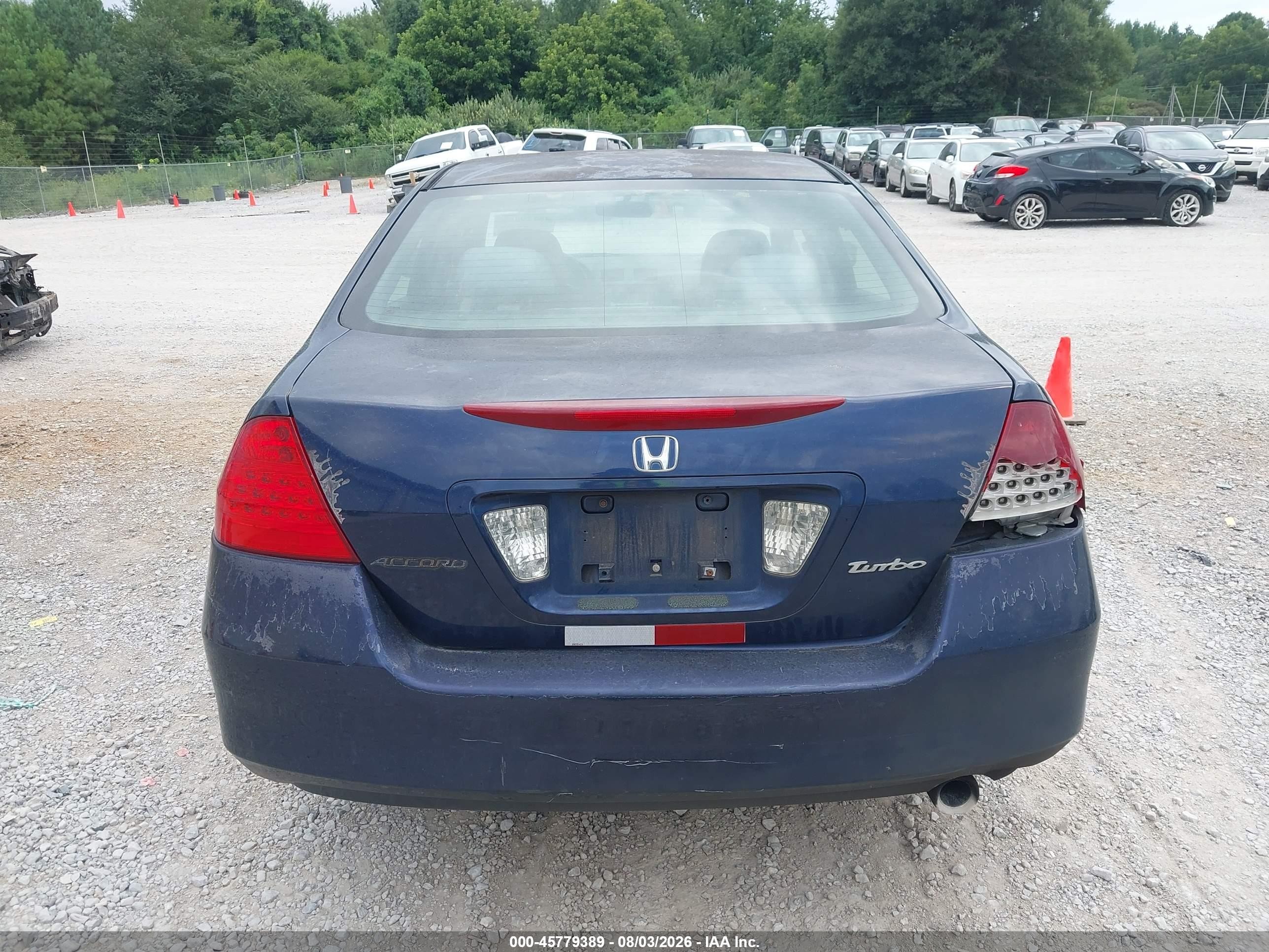 2007 Honda Accord 2.4 Se Blue vin: 1HGCM563X7A053228