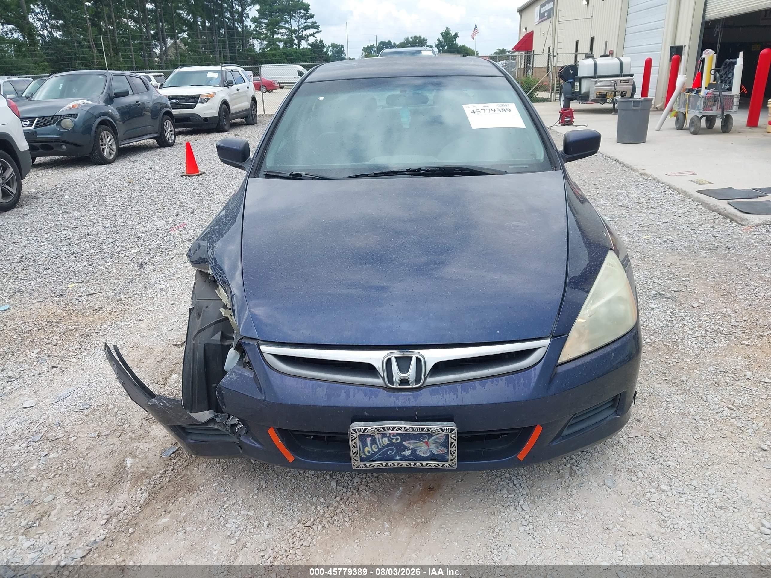 2007 Honda Accord 2.4 Se Blue vin: 1HGCM563X7A053228