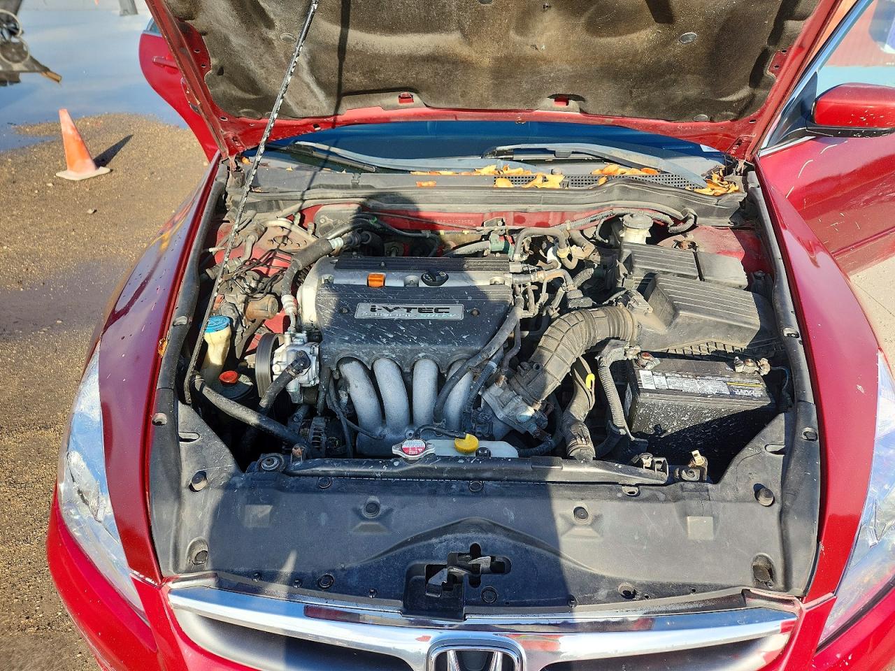 2007 Honda Accord Se Red vin: 1HGCM563X7A053598