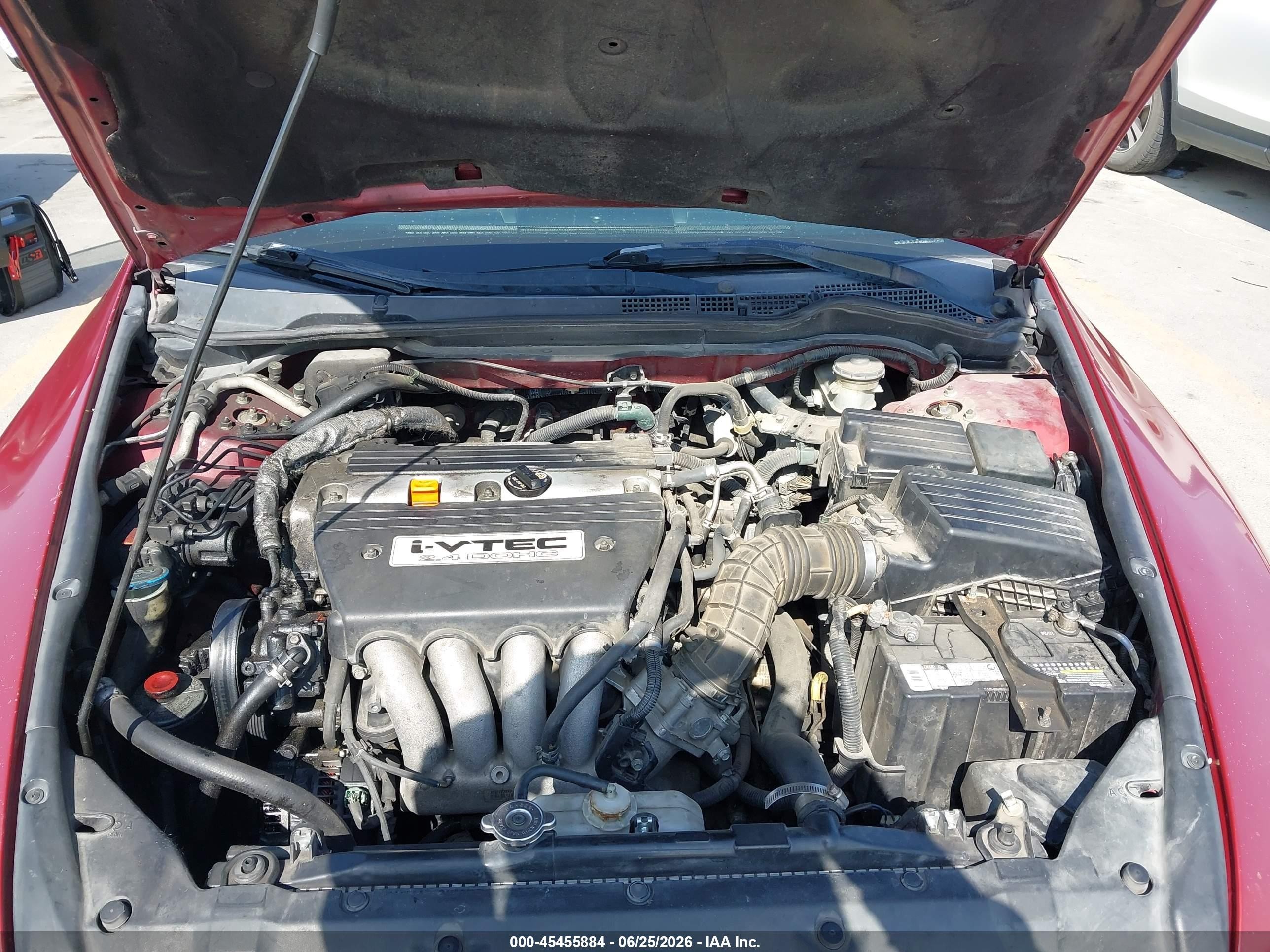 2007 Honda Accord 2.4 Se Красный vin: 1HGCM563X7A086441