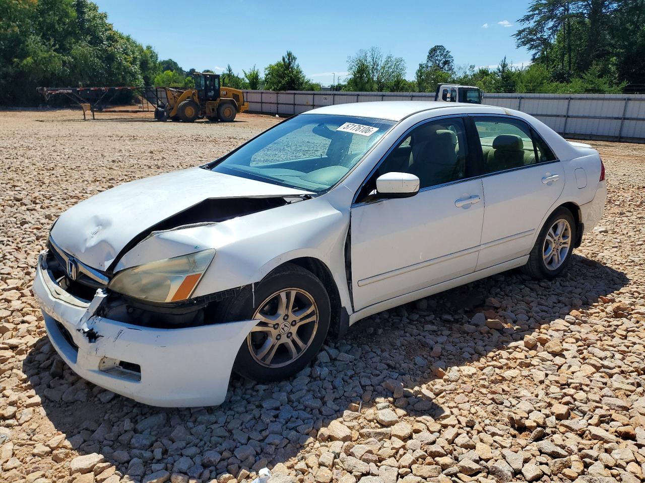 2007 Honda Accord Se White vin: 1HGCM563X7A094880