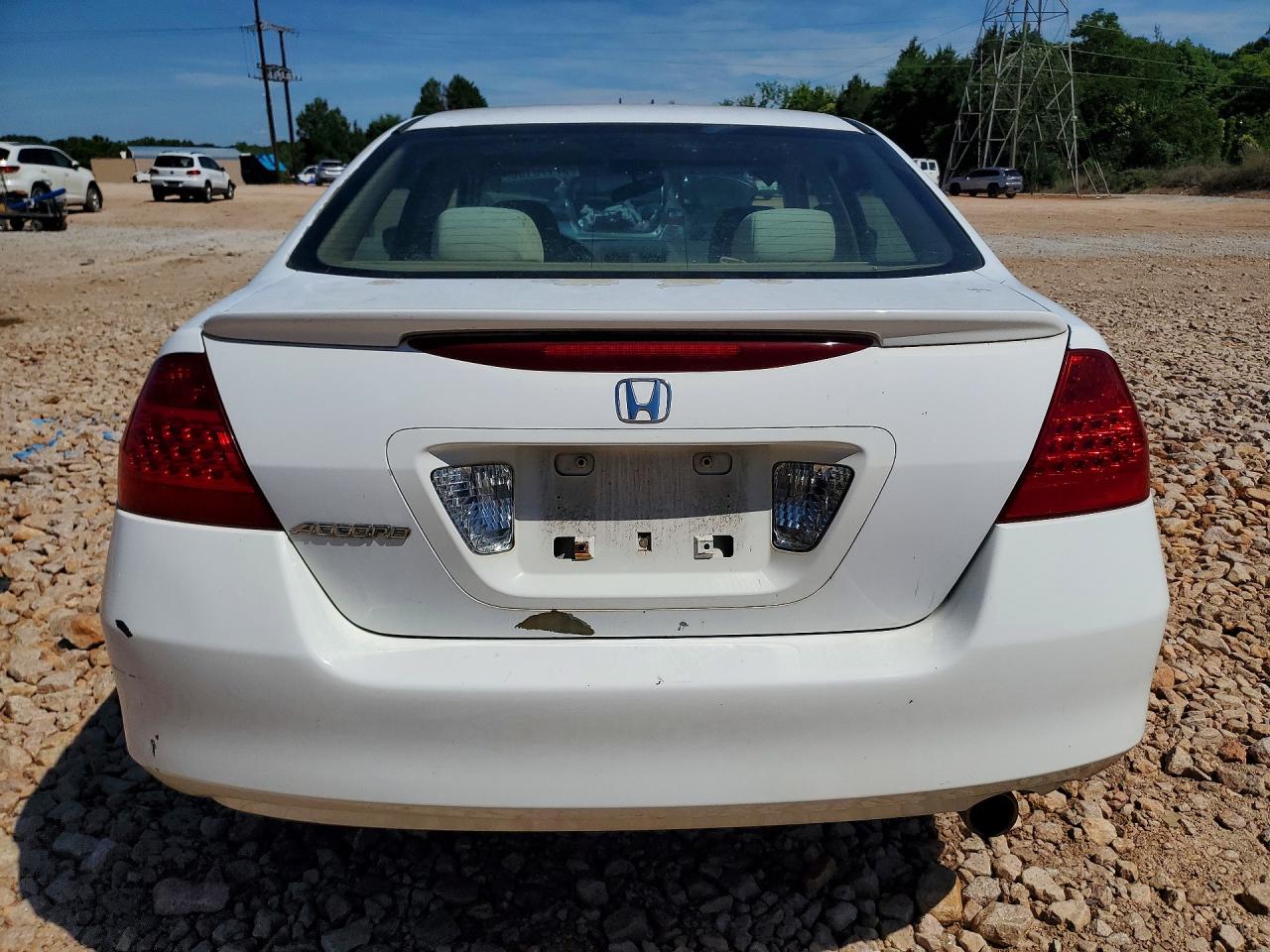 2007 Honda Accord Se White vin: 1HGCM563X7A094880