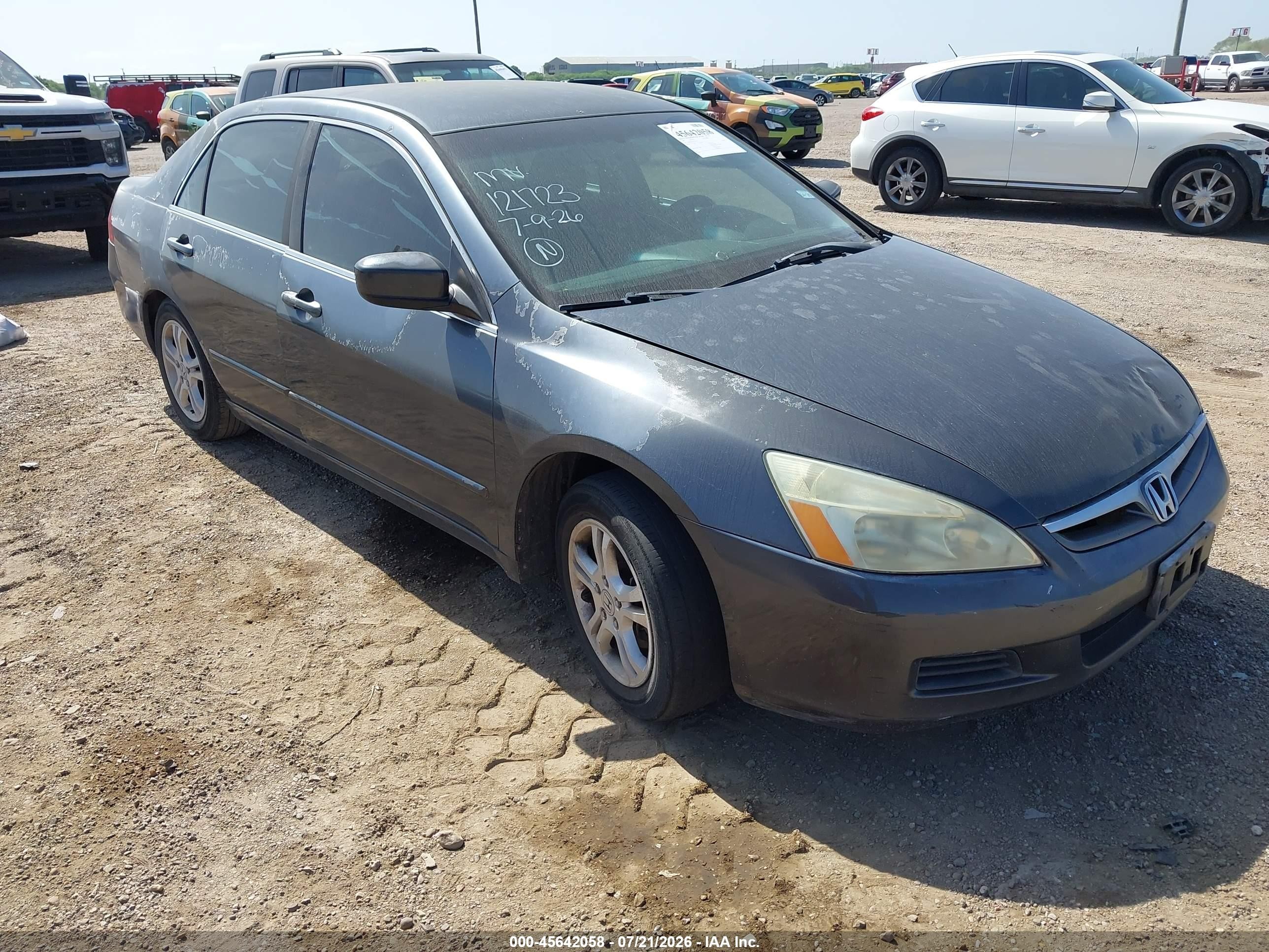 2007 Honda Accord 2.4 Se Black vin: 1HGCM563X7A121723
