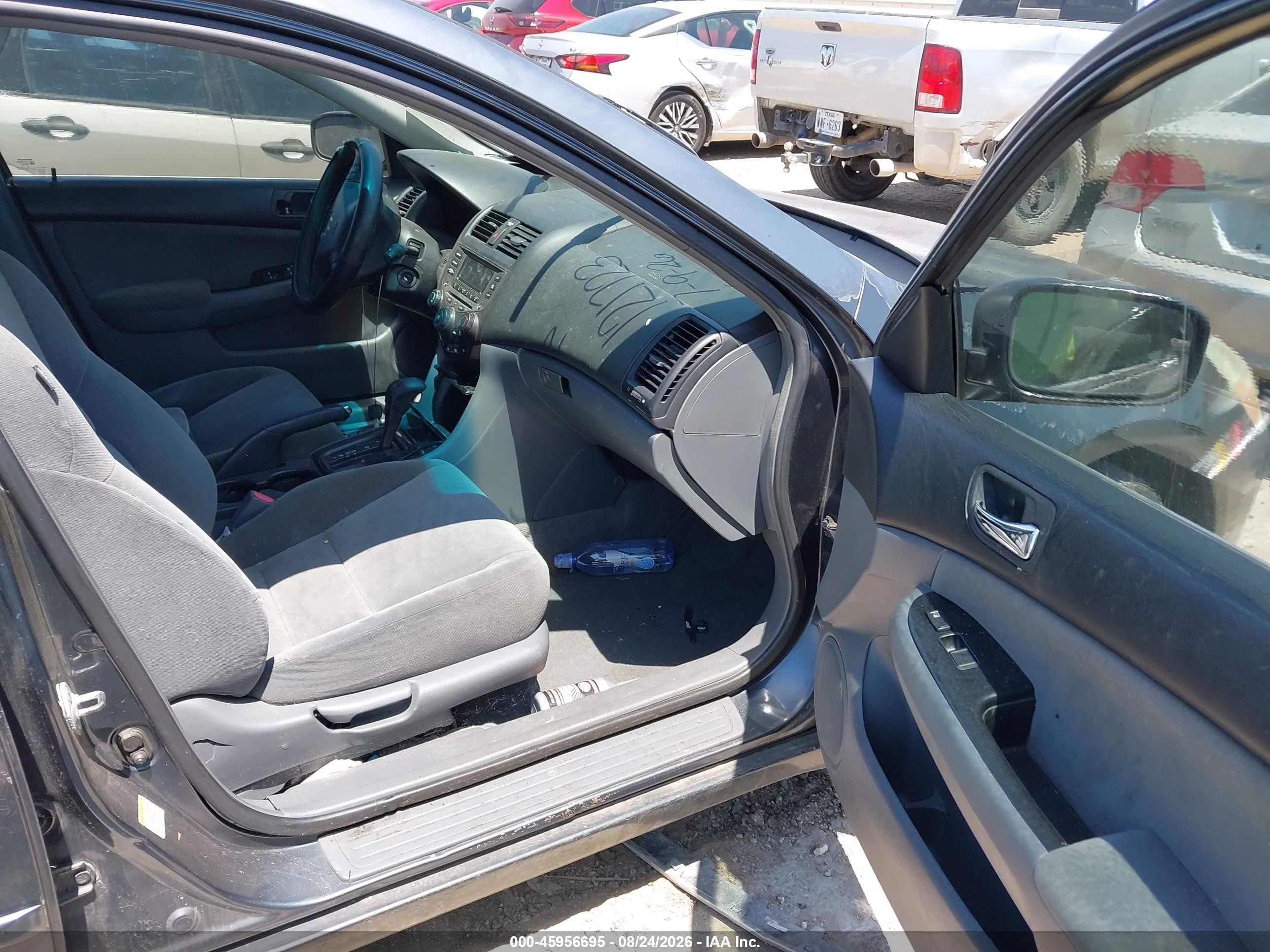 2007 Honda Accord 2.4 Se Серый vin: 1HGCM563X7A121723