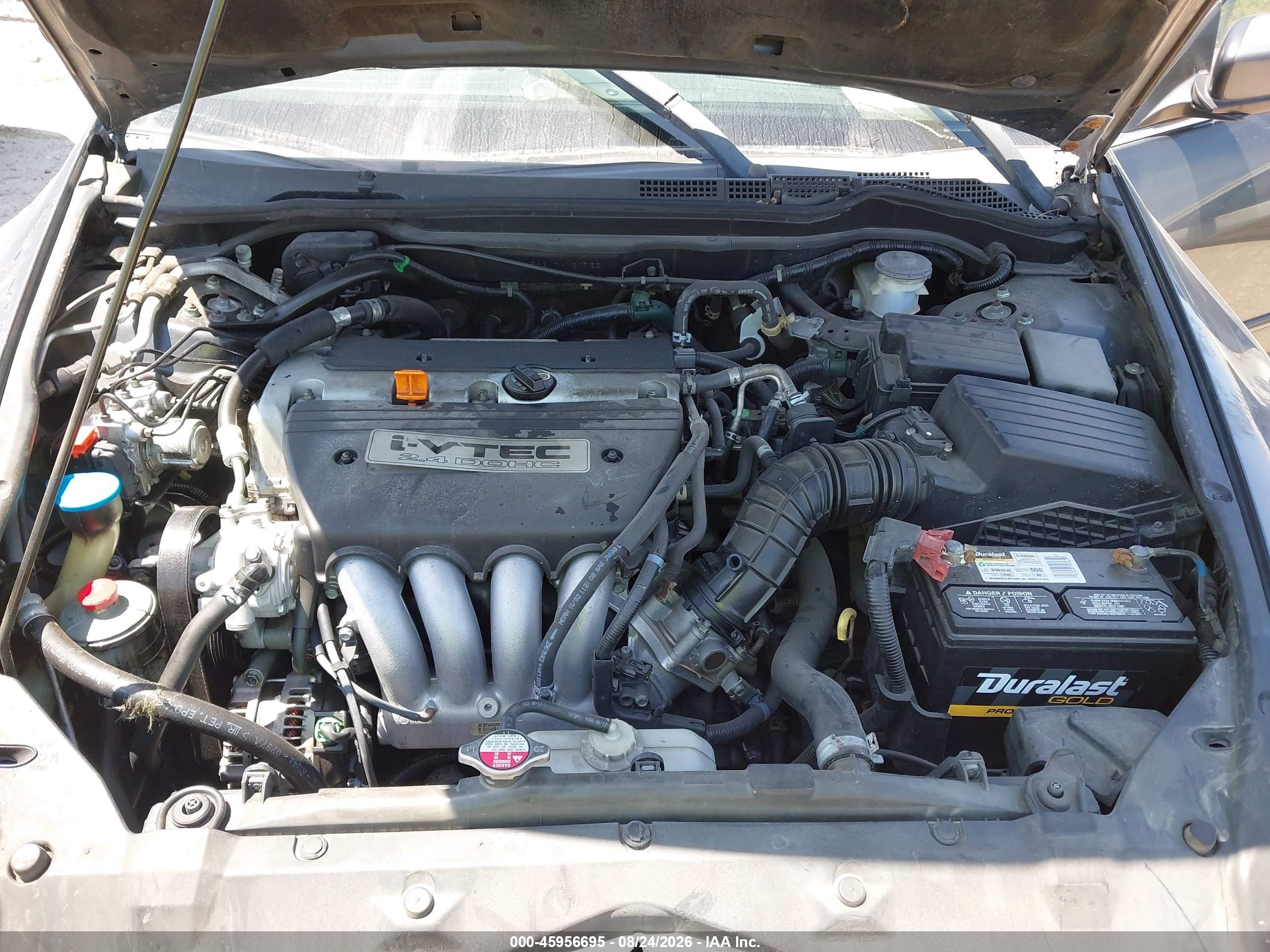 2007 Honda Accord 2.4 Se Серый vin: 1HGCM563X7A121723