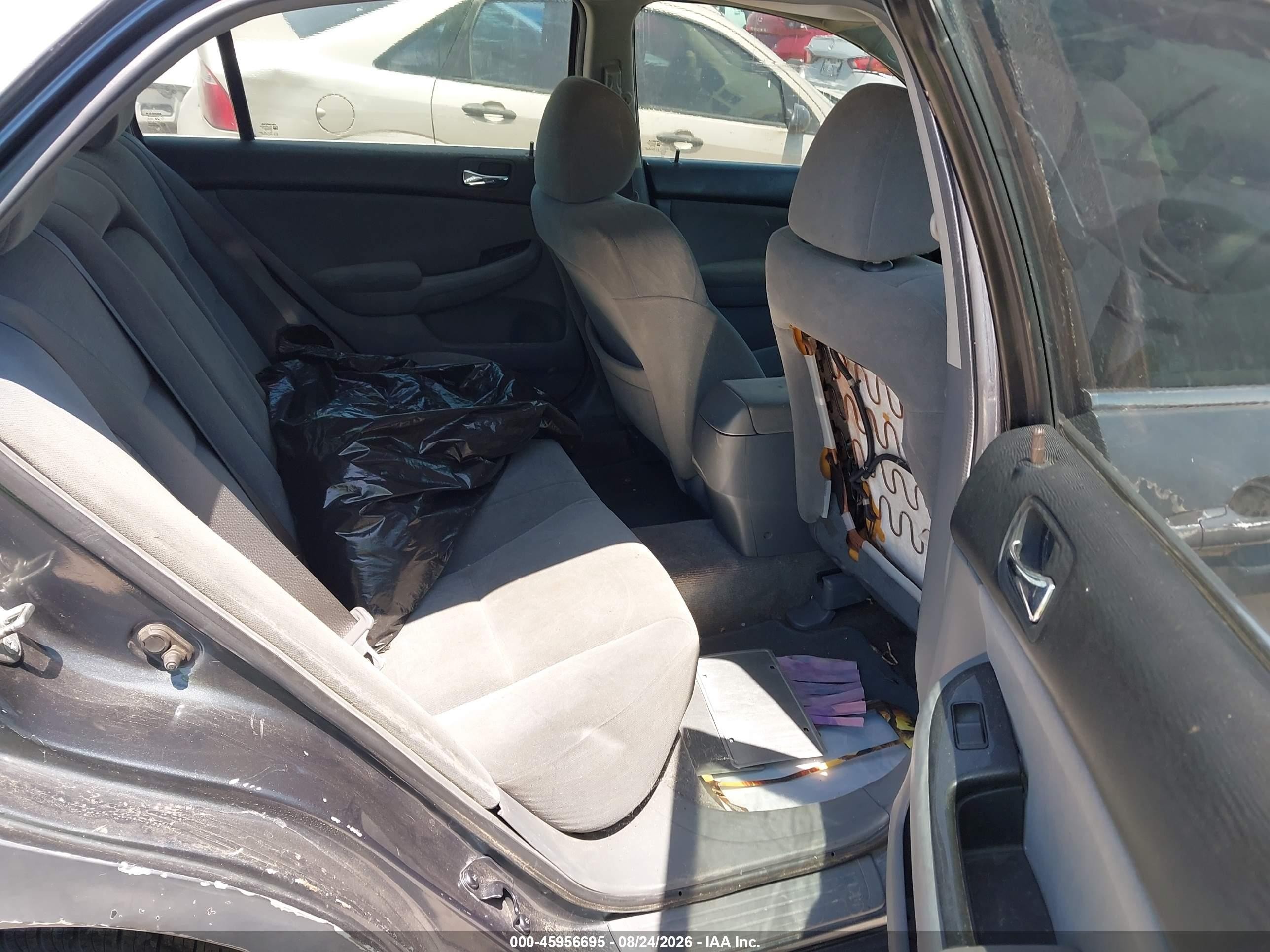 2007 Honda Accord 2.4 Se Серый vin: 1HGCM563X7A121723