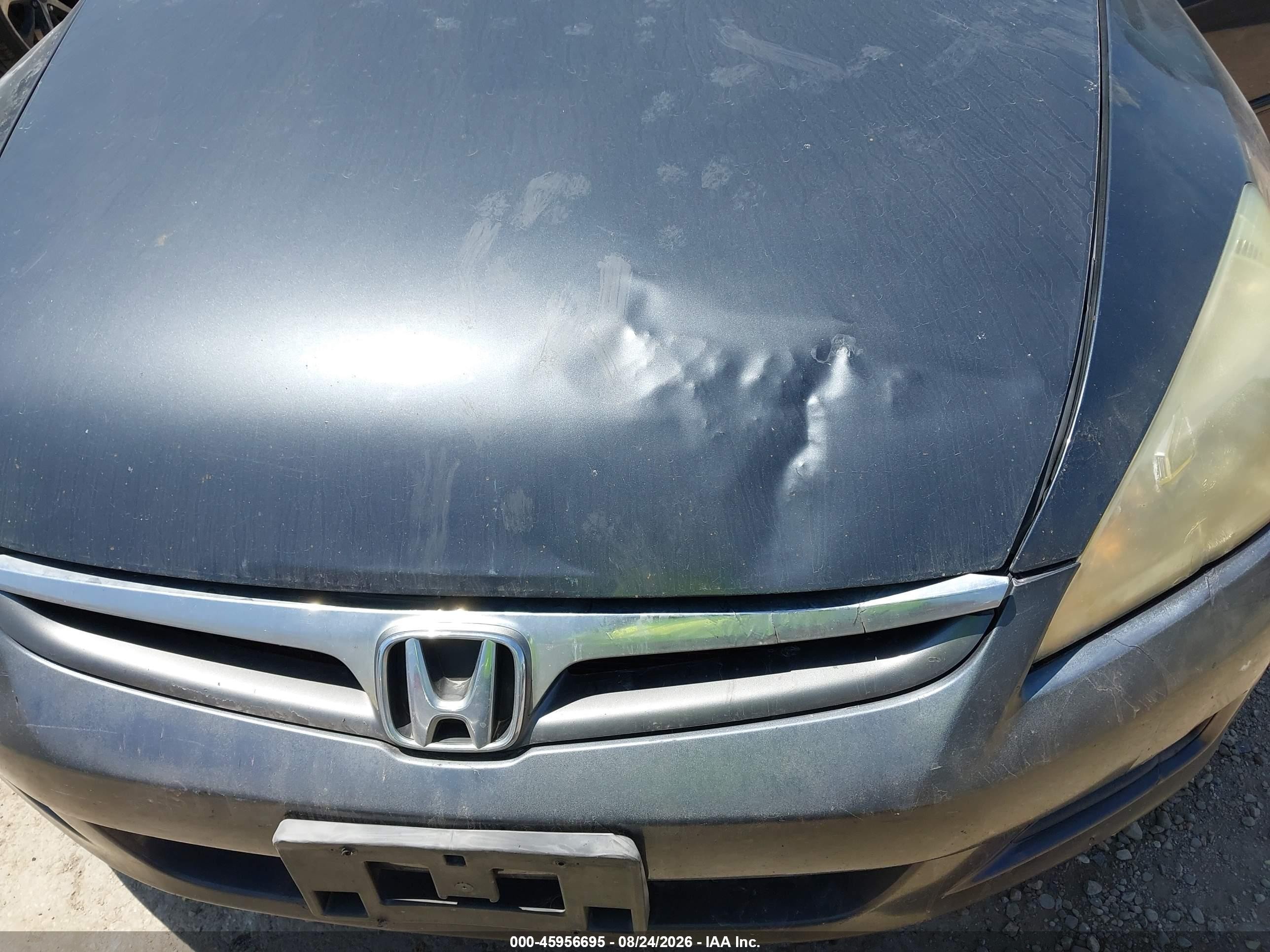 2007 Honda Accord 2.4 Se Серый vin: 1HGCM563X7A121723