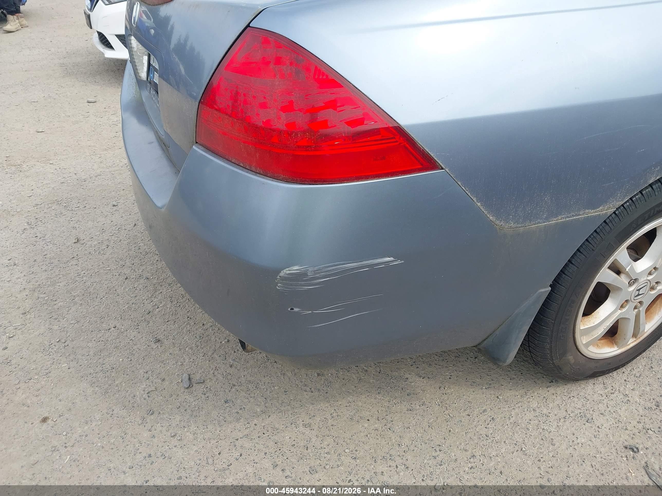 2007 Honda Accord 2.4 Se Light Blue vin: 1HGCM563X7A161817