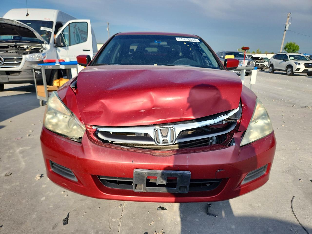 2007 Honda Accord Se Red vin: 1HGCM563X7A213933
