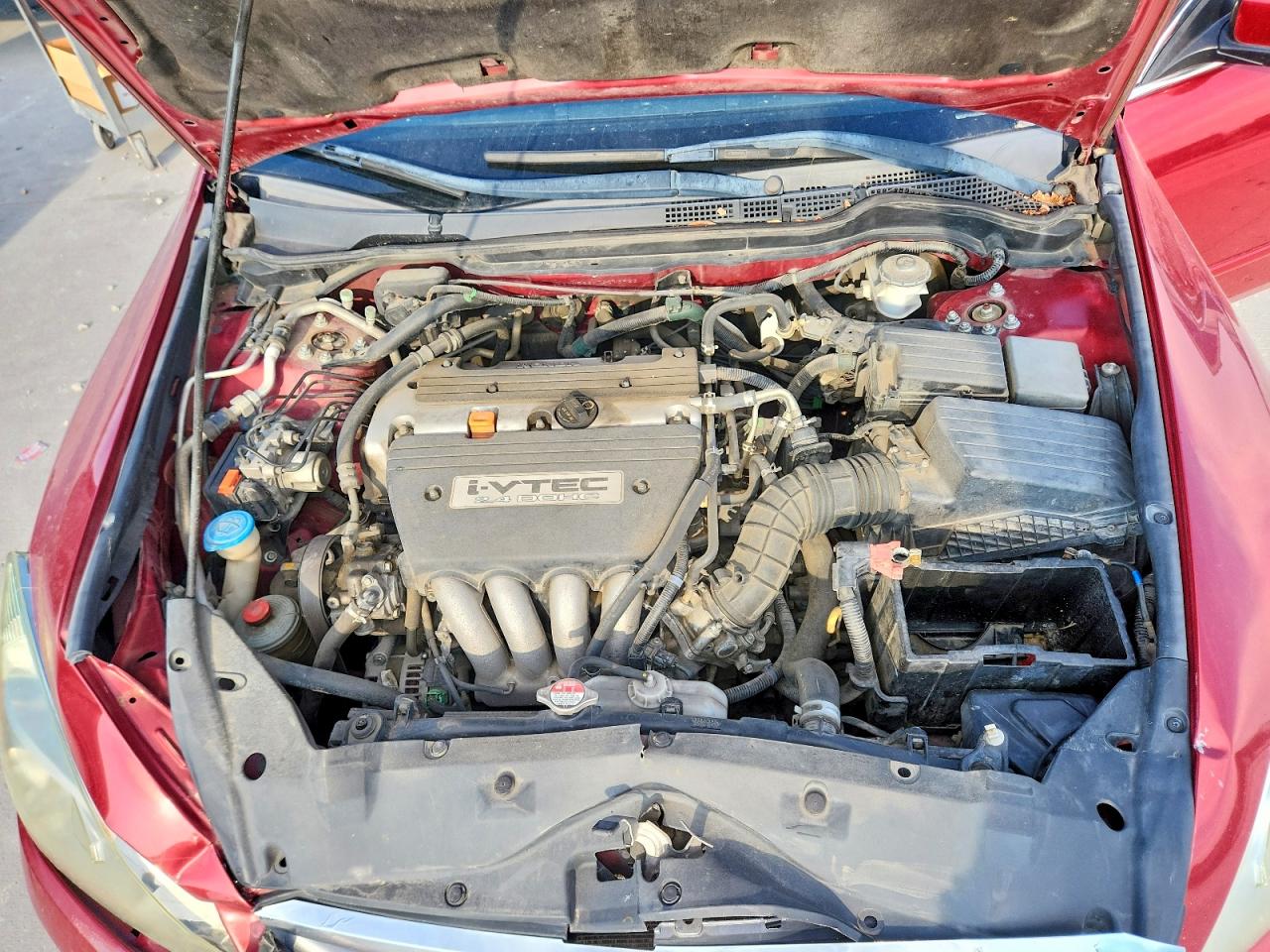2007 Honda Accord Se Red vin: 1HGCM563X7A213933