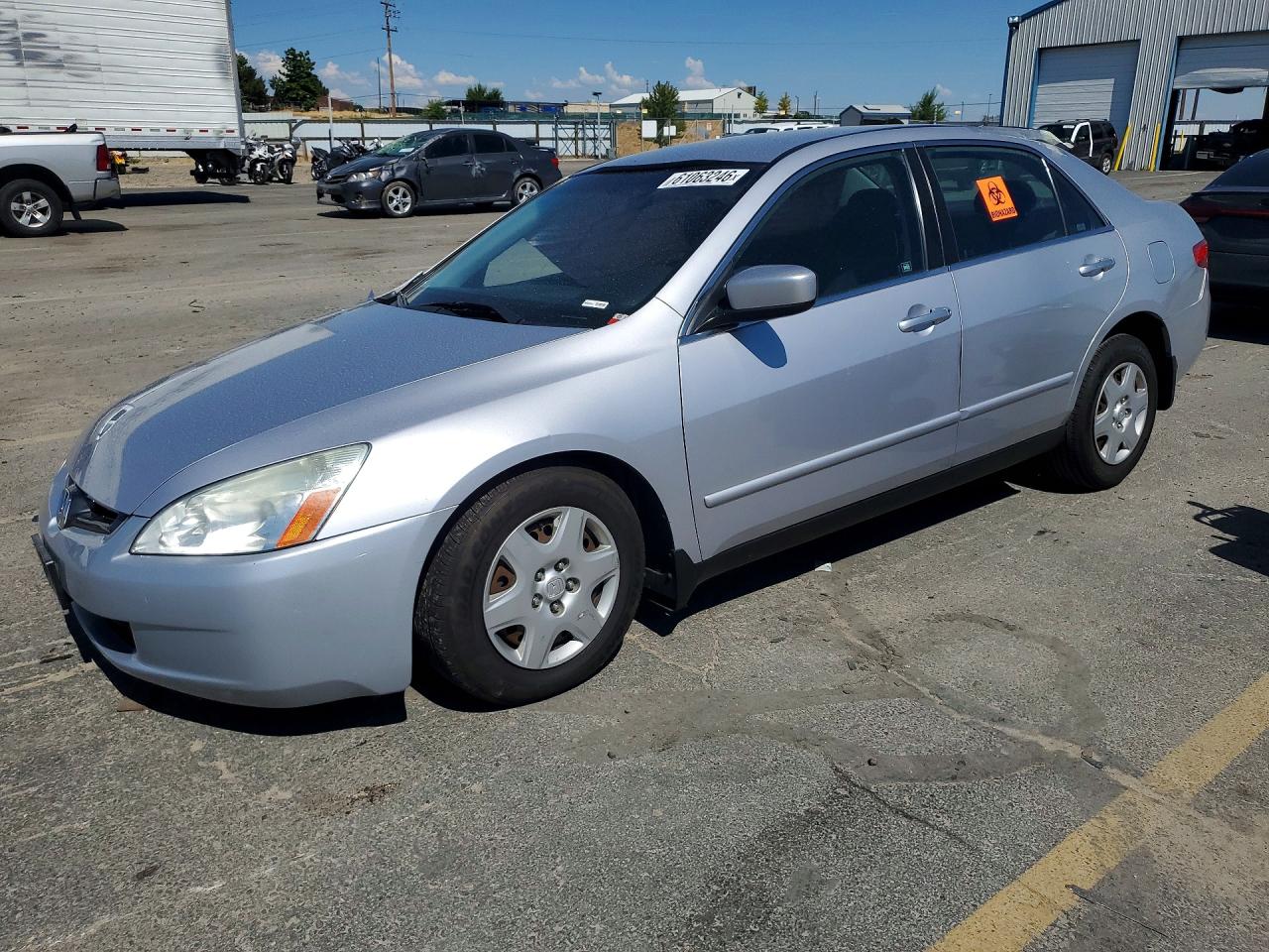 2005 Honda Accord Lx Silver vin: 1HGCM56405A019157