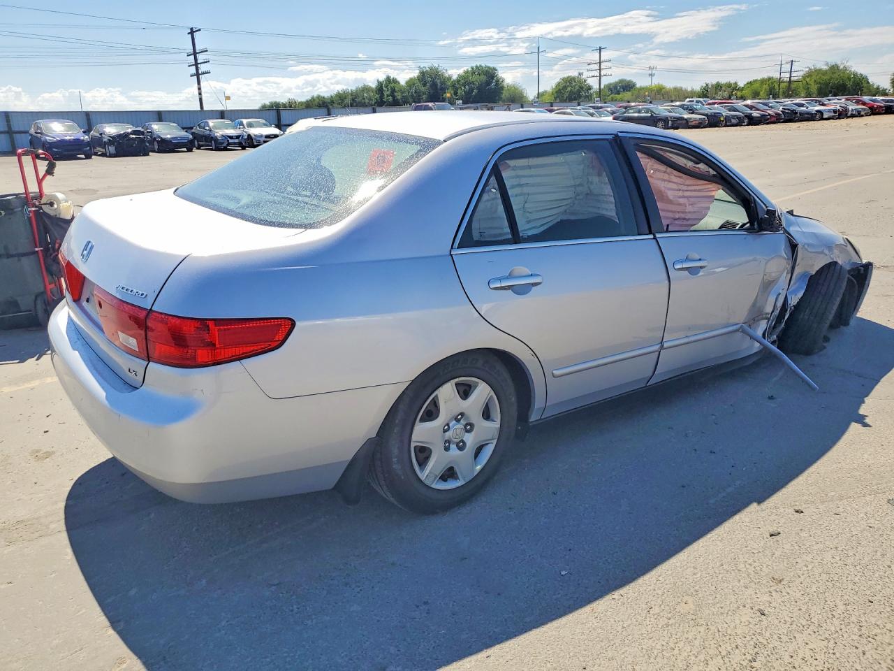 2005 Honda Accord Lx Silver vin: 1HGCM56405A019157