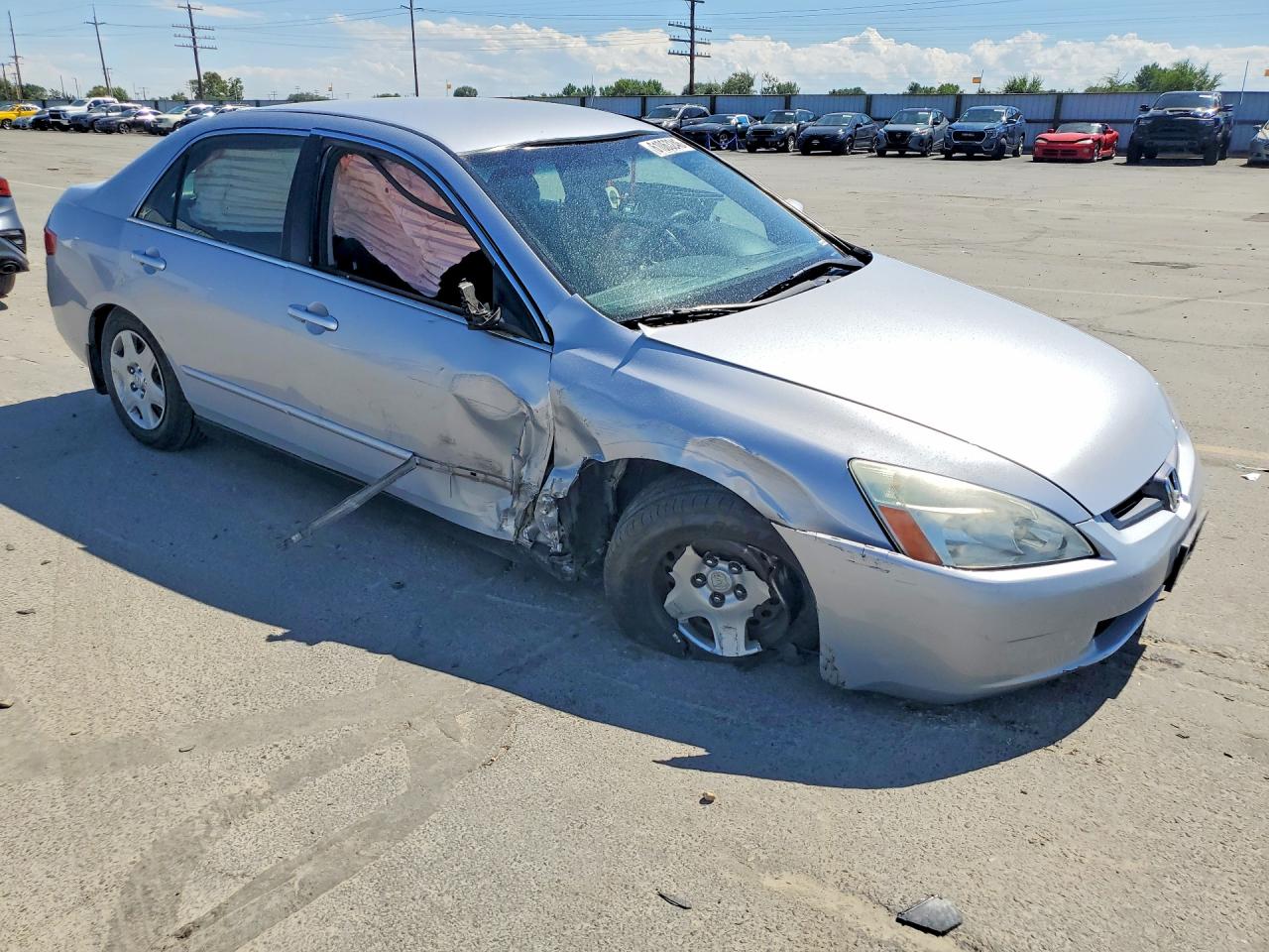 2005 Honda Accord Lx Silver vin: 1HGCM56405A019157