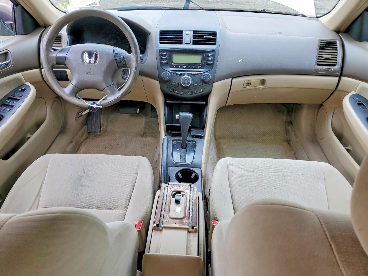 2005 Honda Accord Lx Beige vin: 1HGCM56405A049324