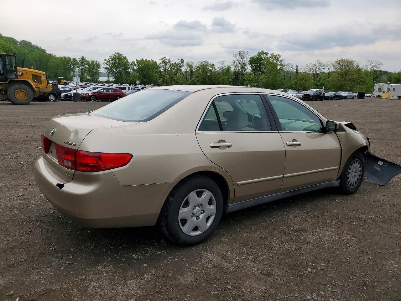 2005 Honda Accord Lx Beige vin: 1HGCM56405A049324