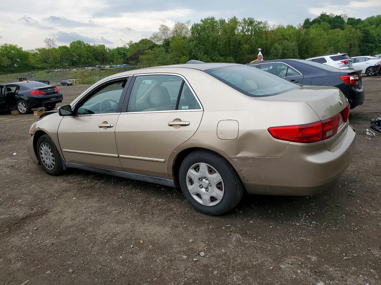 2005 Honda Accord Lx Beige vin: 1HGCM56405A049324