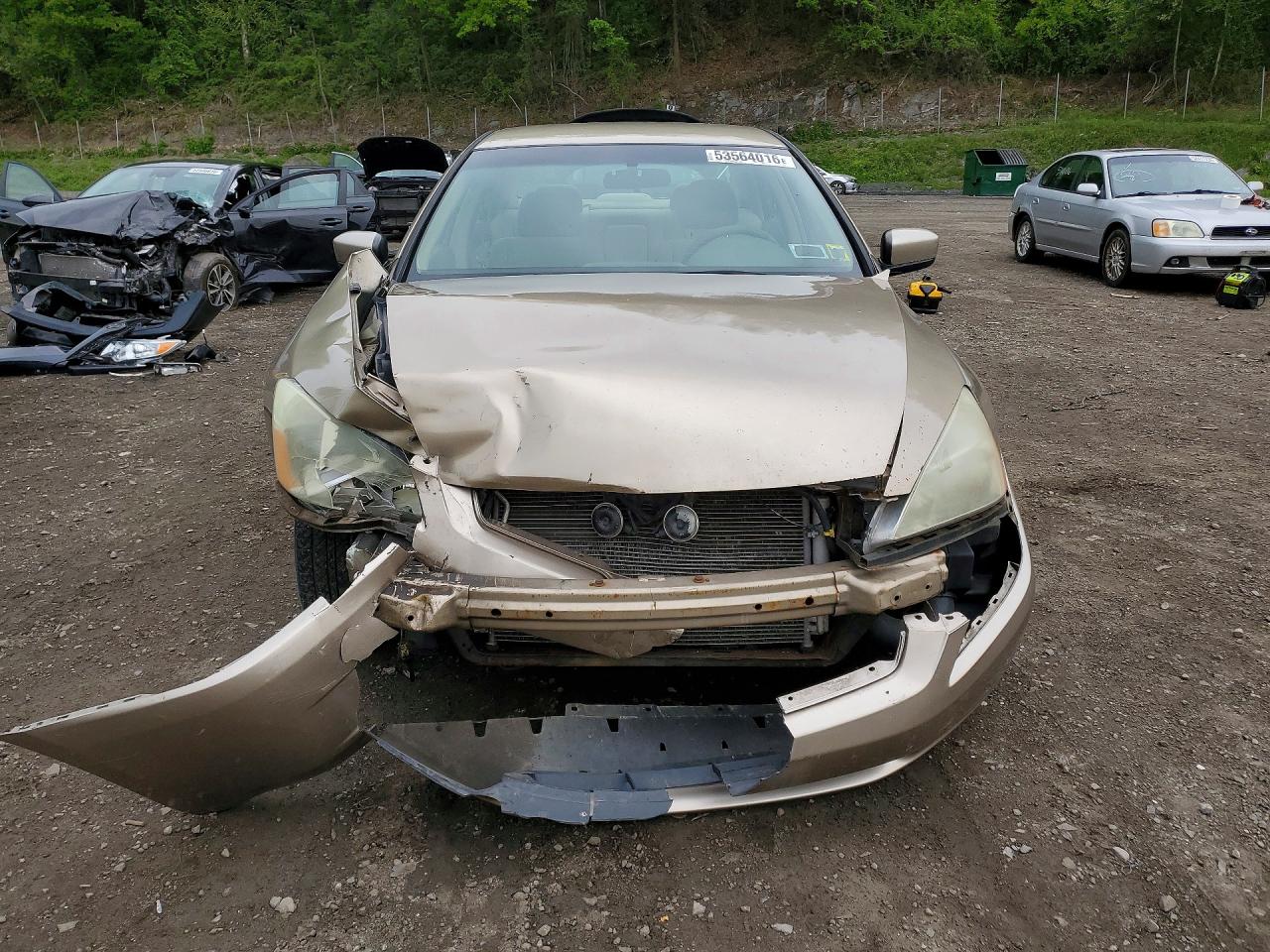 2005 Honda Accord Lx Beige vin: 1HGCM56405A049324