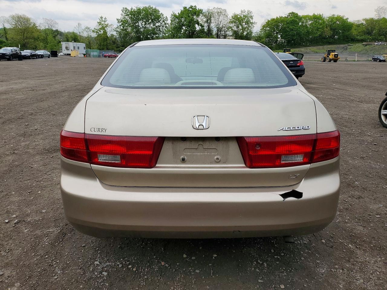 2005 Honda Accord Lx Beige vin: 1HGCM56405A049324