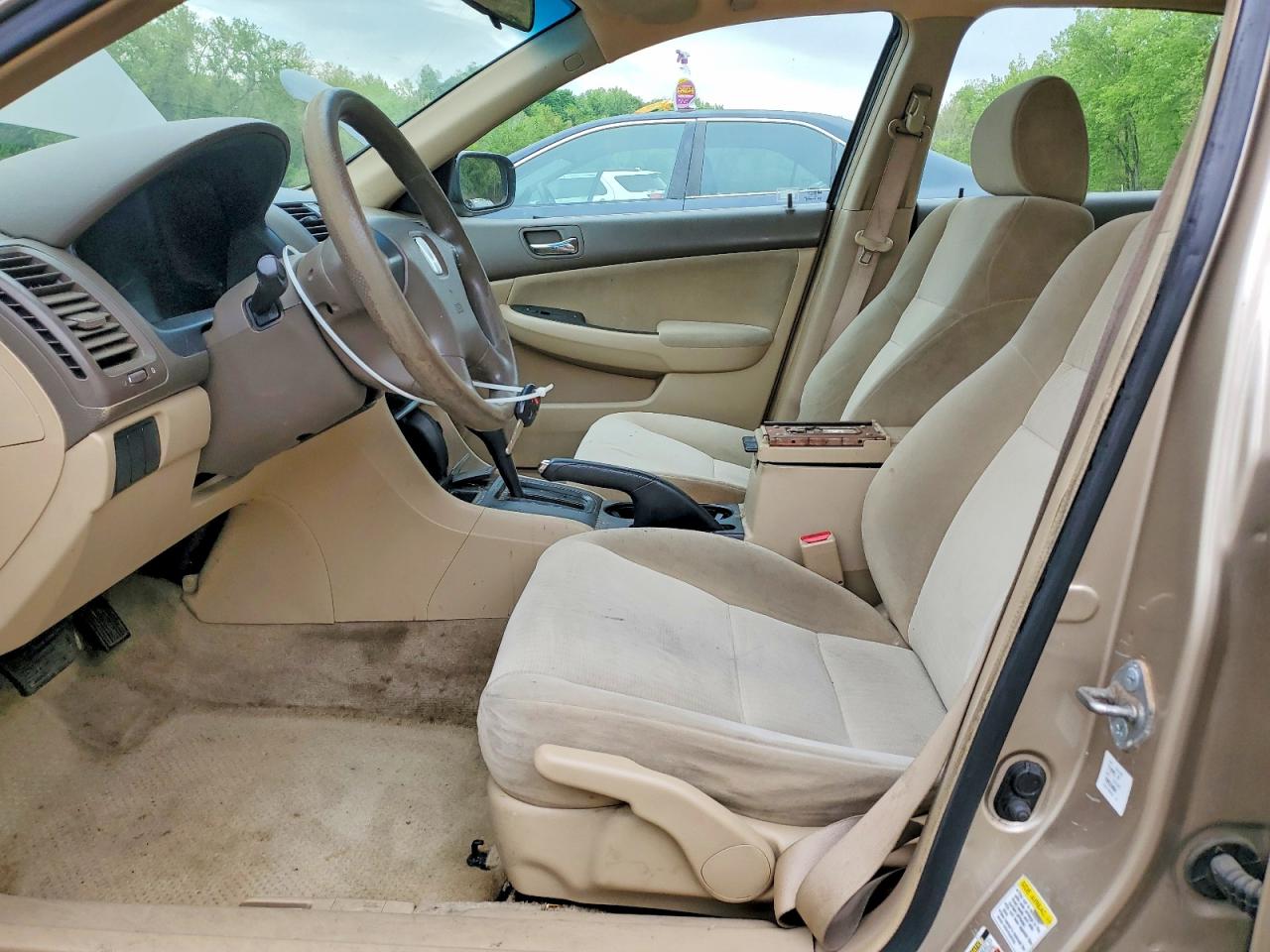 2005 Honda Accord Lx Beige vin: 1HGCM56405A049324