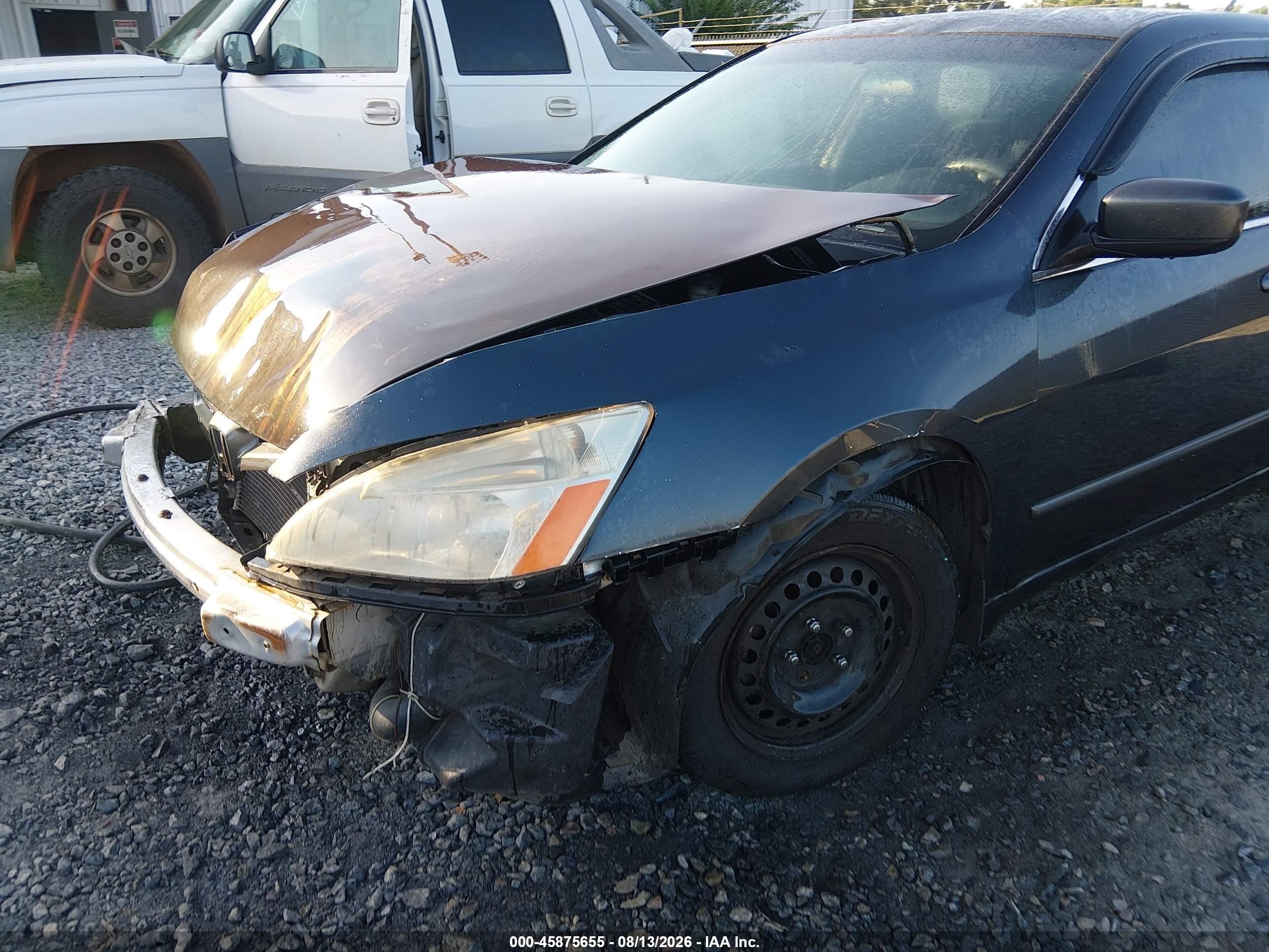 2005 Honda Accord 2.4 Lx Blue vin: 1HGCM56405A051459