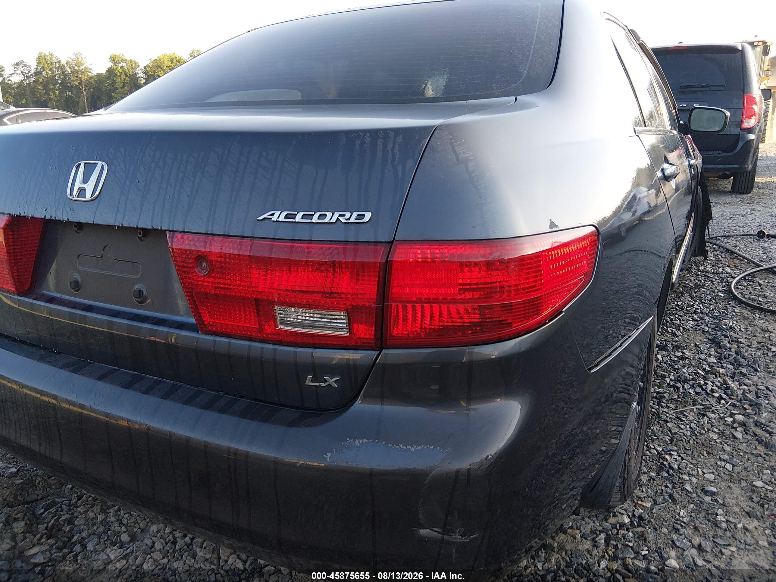 2005 Honda Accord 2.4 Lx Blue vin: 1HGCM56405A051459