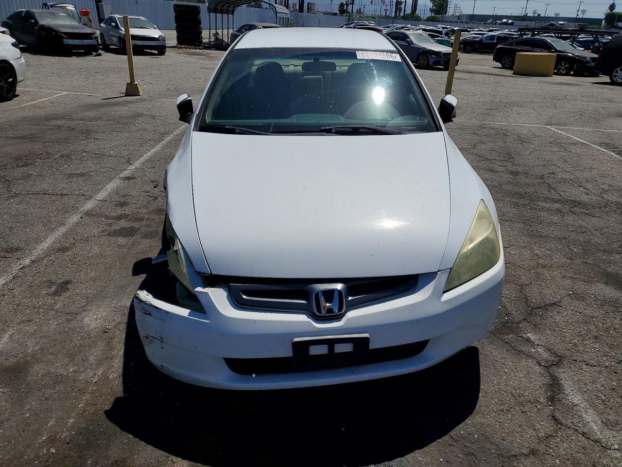 2005 Honda Accord Lx White vin: 1HGCM56405A092898
