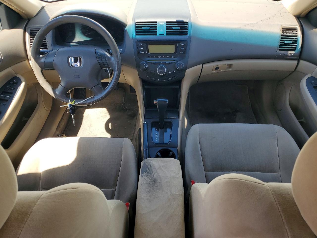 2005 Honda Accord Lx White vin: 1HGCM56405A092898