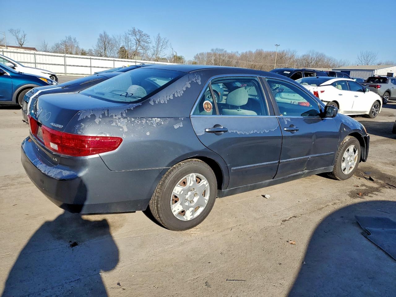 2005 Honda Accord Lx Синий vin: 1HGCM56405A133451