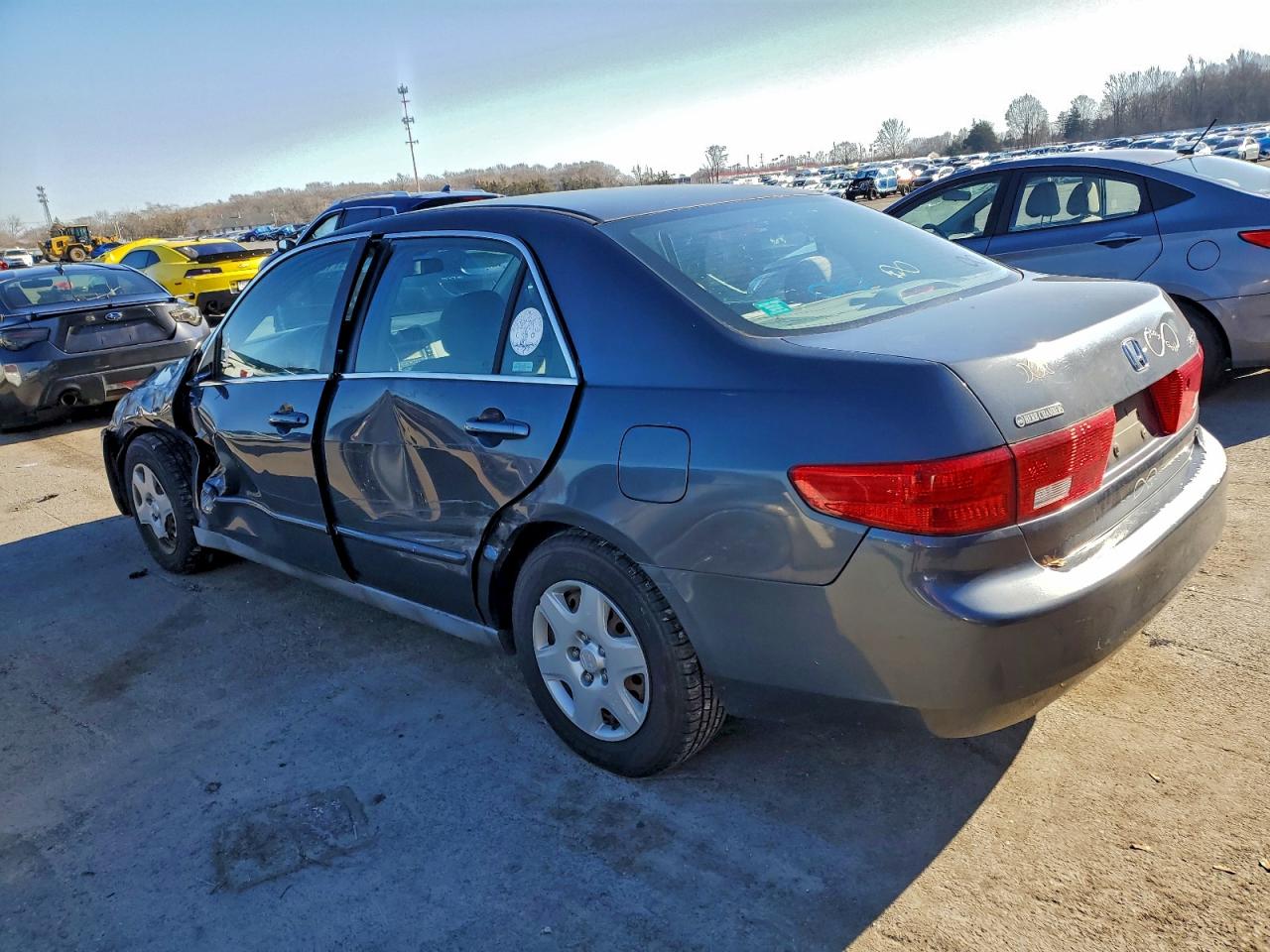 2005 Honda Accord Lx Синий vin: 1HGCM56405A133451