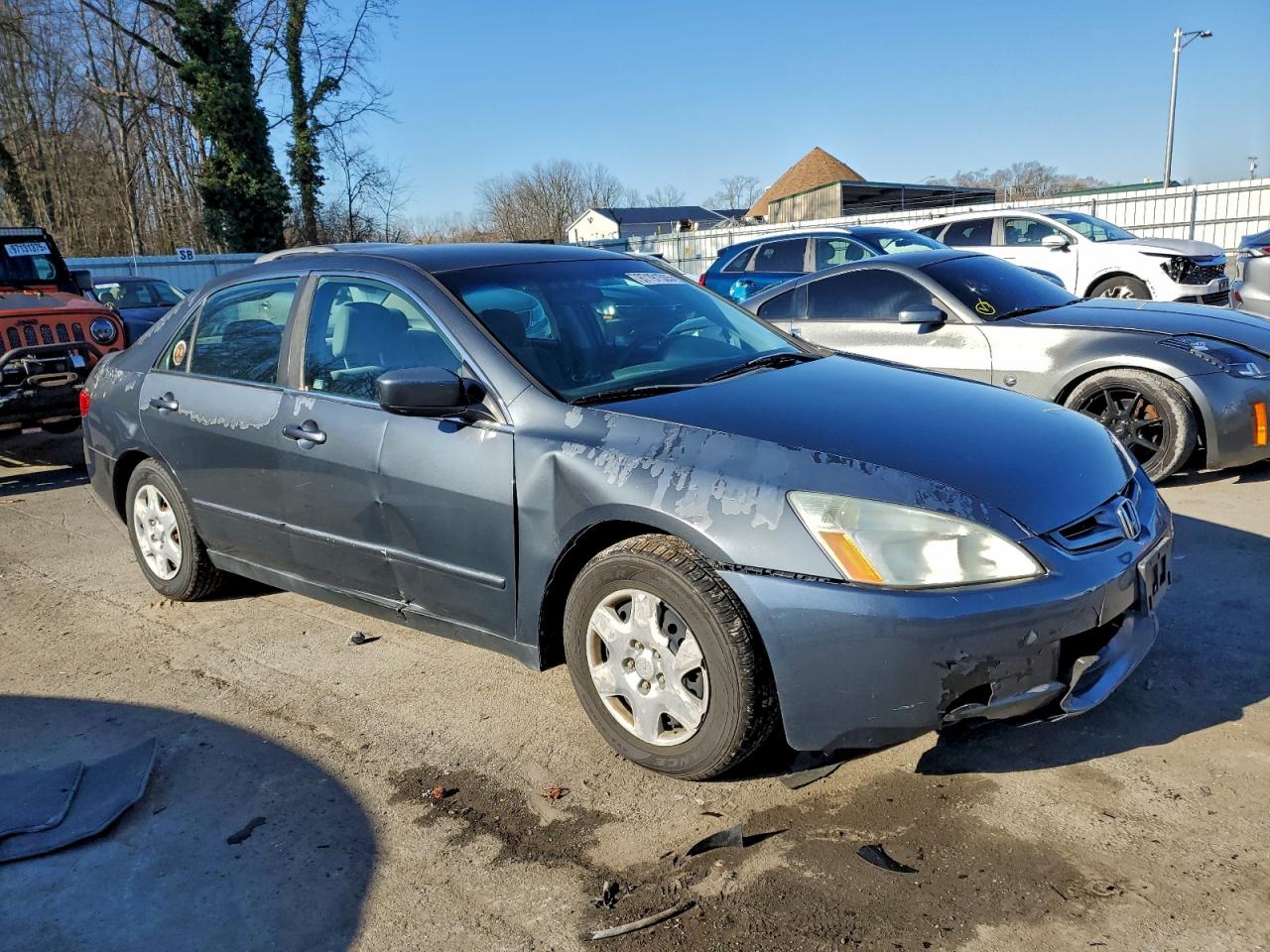 2005 Honda Accord Lx Синий vin: 1HGCM56405A133451