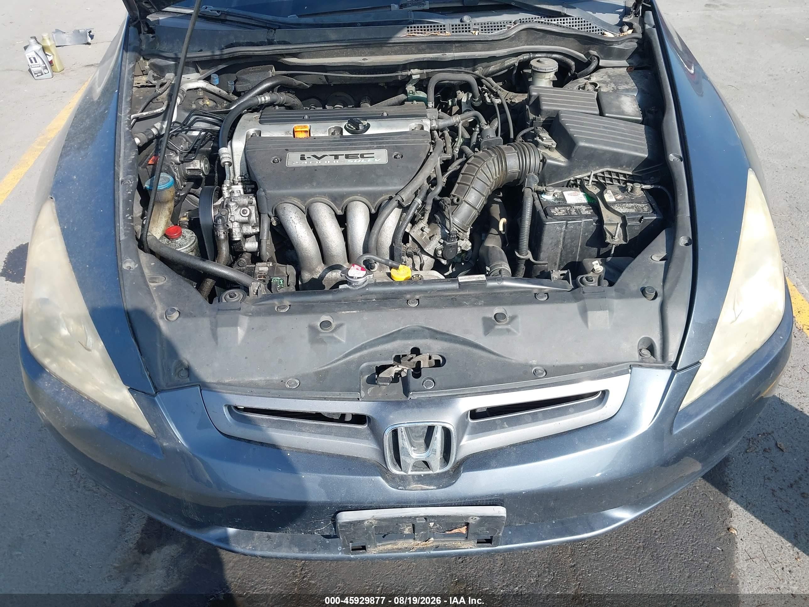 2005 Honda Accord 2.4 Lx Gray vin: 1HGCM56405A146622