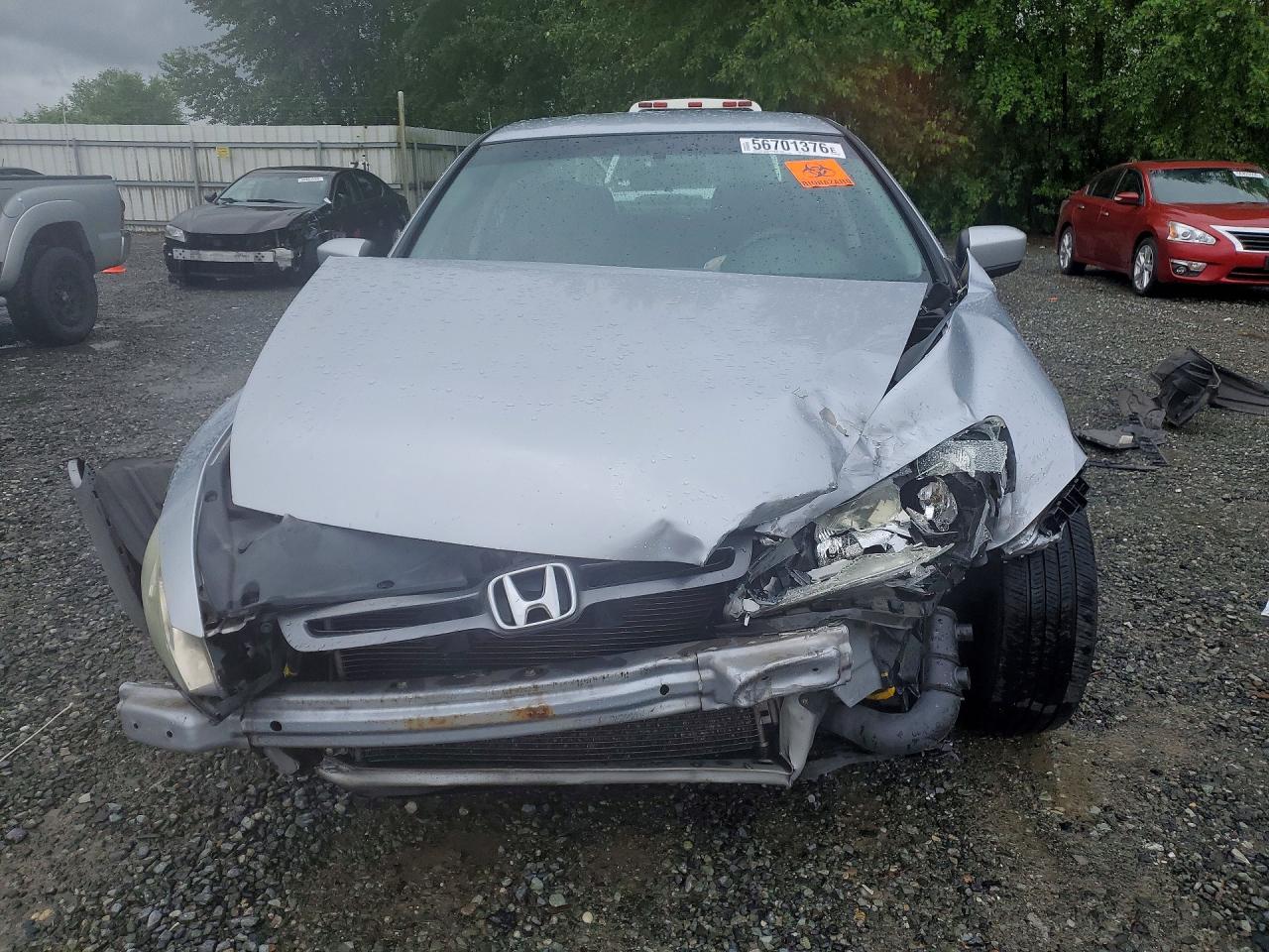 2005 Honda Accord Lx Silver vin: 1HGCM56405A165896