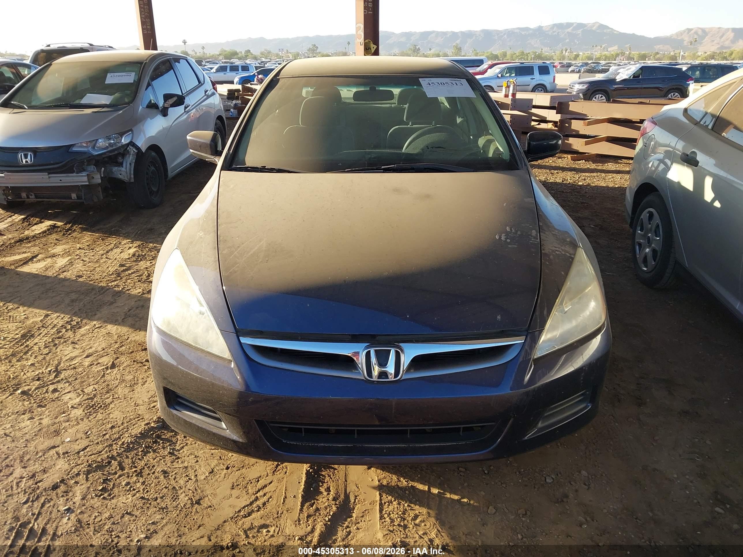 2006 Honda Accord 2.4 Lx Blue vin: 1HGCM56406A058137