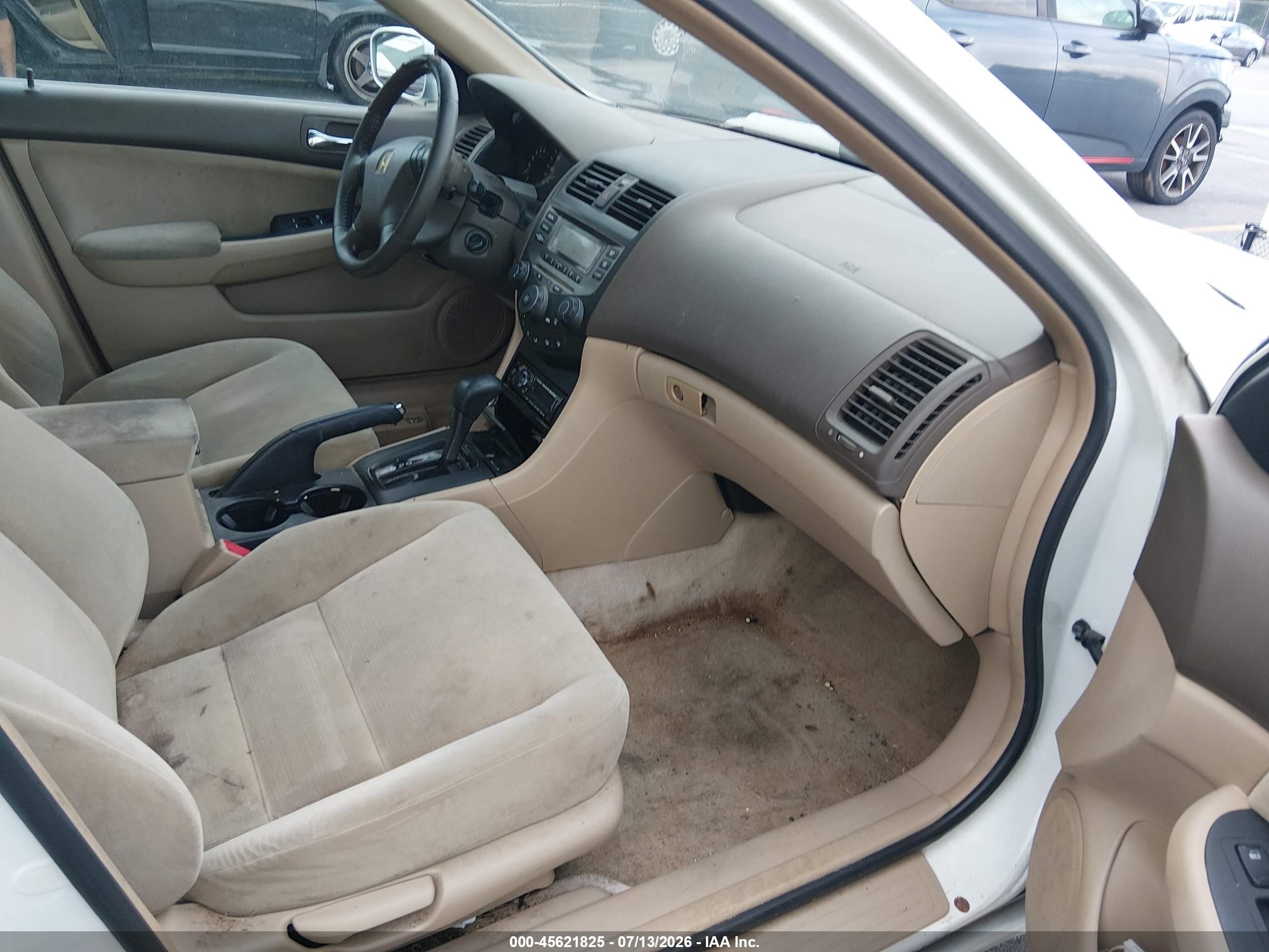 2006 Honda Accord 2.4 Lx White vin: 1HGCM56406A177550