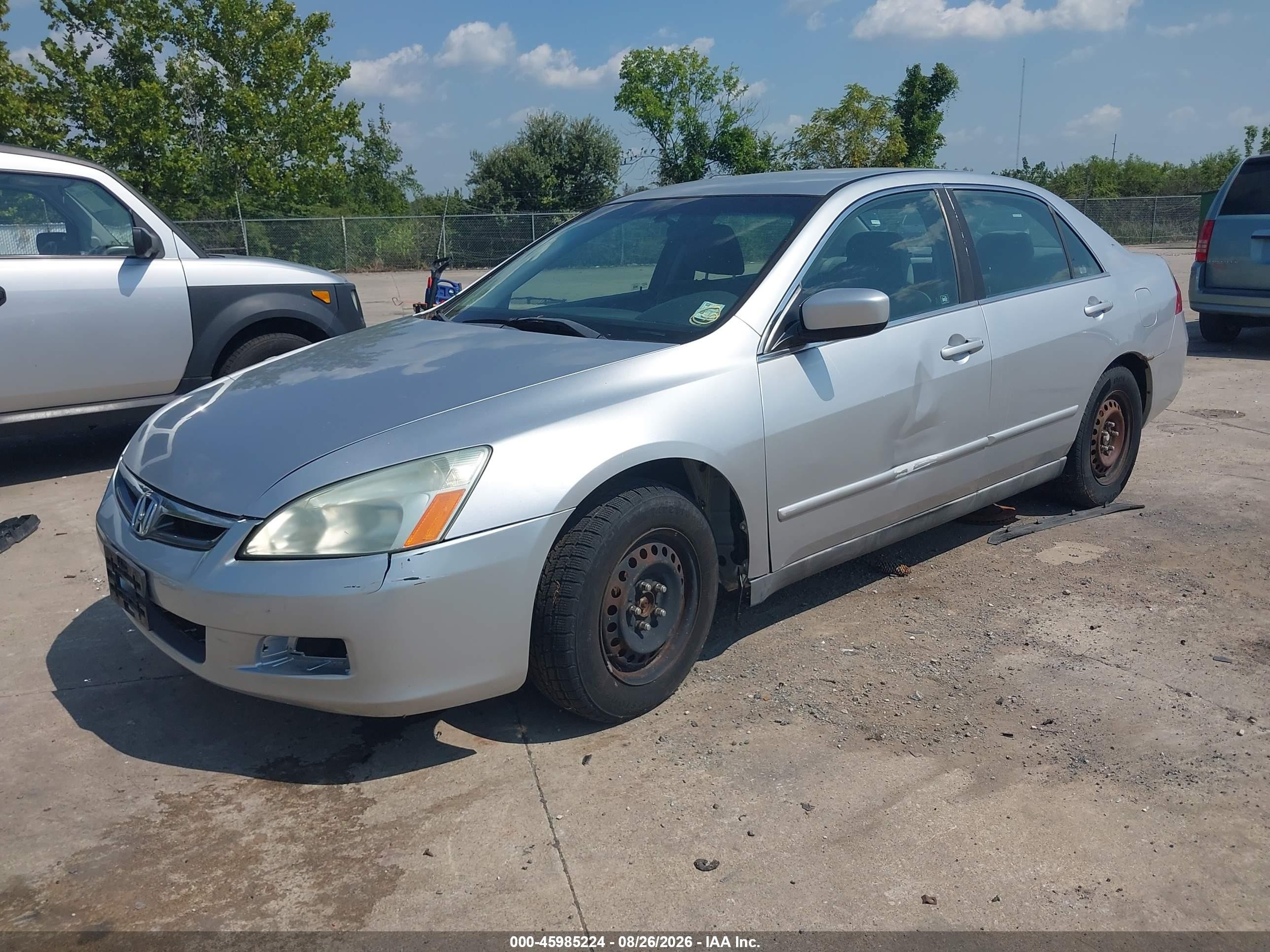 2007 Honda Accord 2.4 Lx Серебряный vin: 1HGCM56407A069043