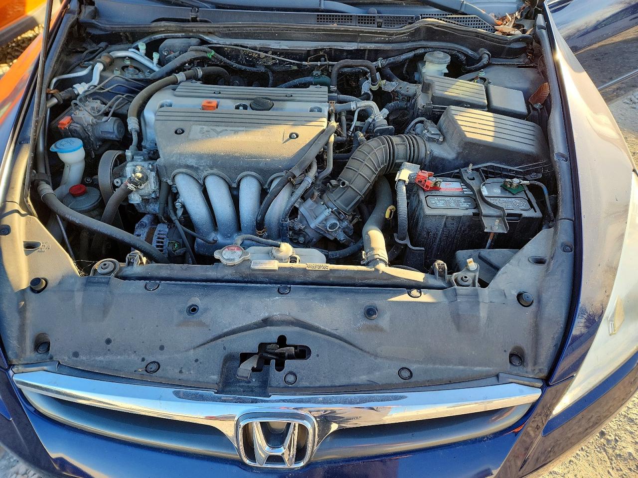2007 Honda Accord Lx Blue vin: 1HGCM56407A122372