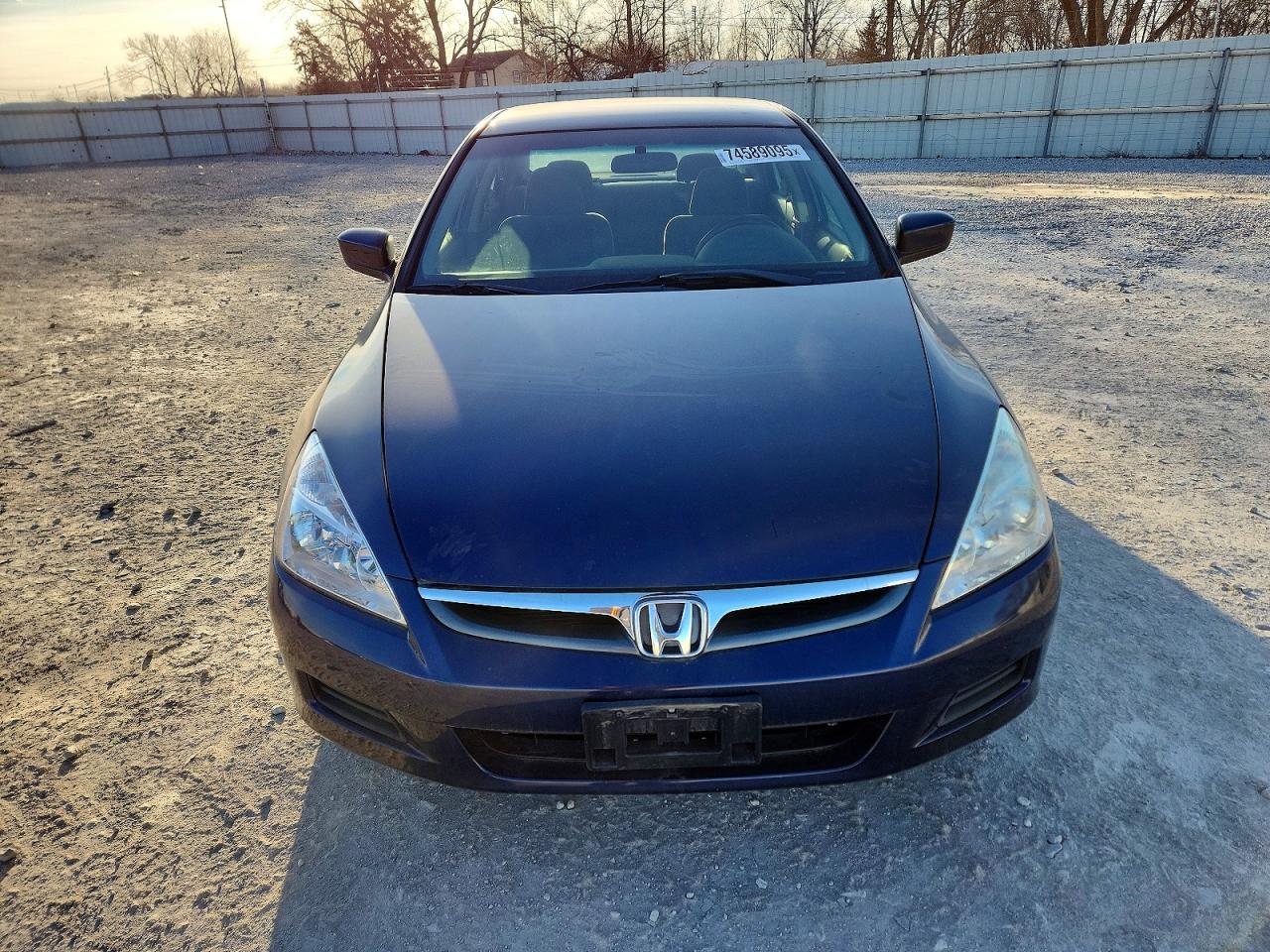 2007 Honda Accord Lx Blue vin: 1HGCM56407A122372