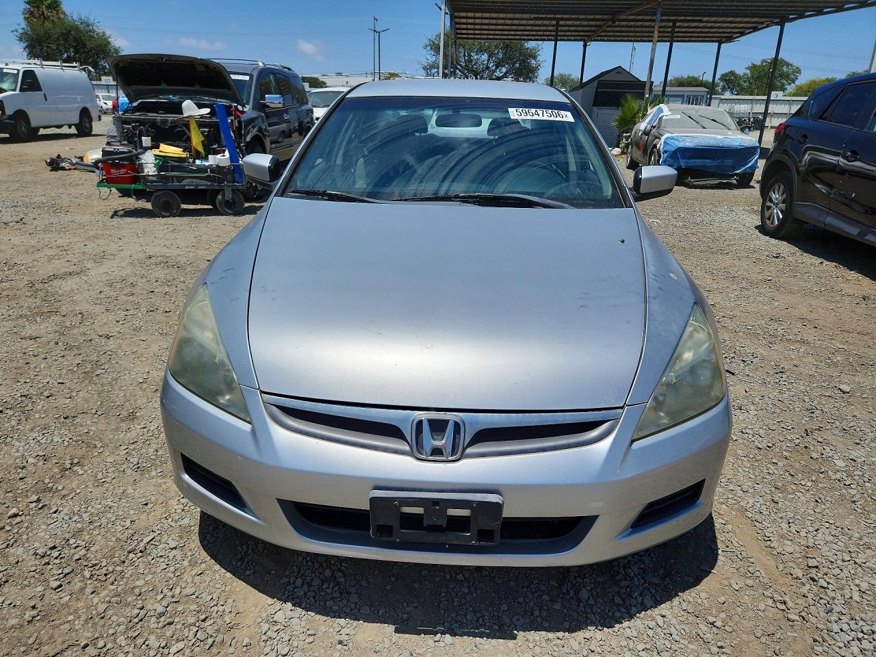 2007 Honda Accord Lx Серебряный vin: 1HGCM56407A154951