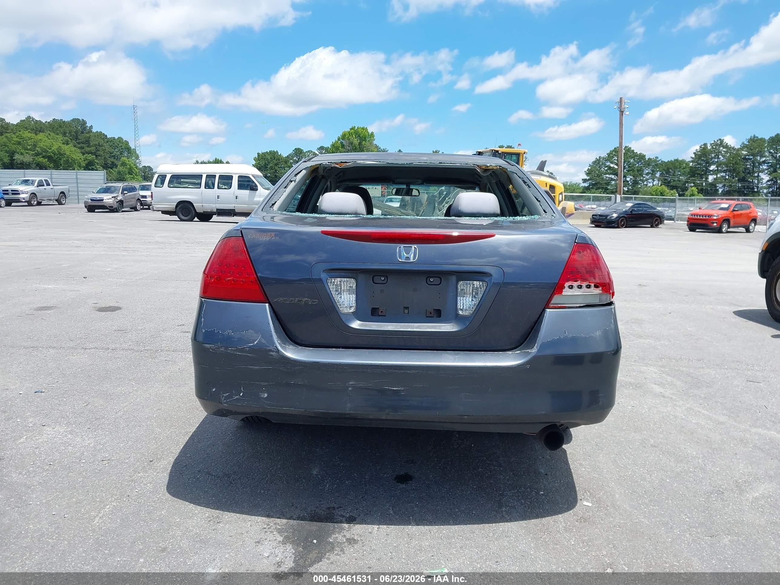 2007 Honda Accord 2.4 Lx Gray vin: 1HGCM56407A156277