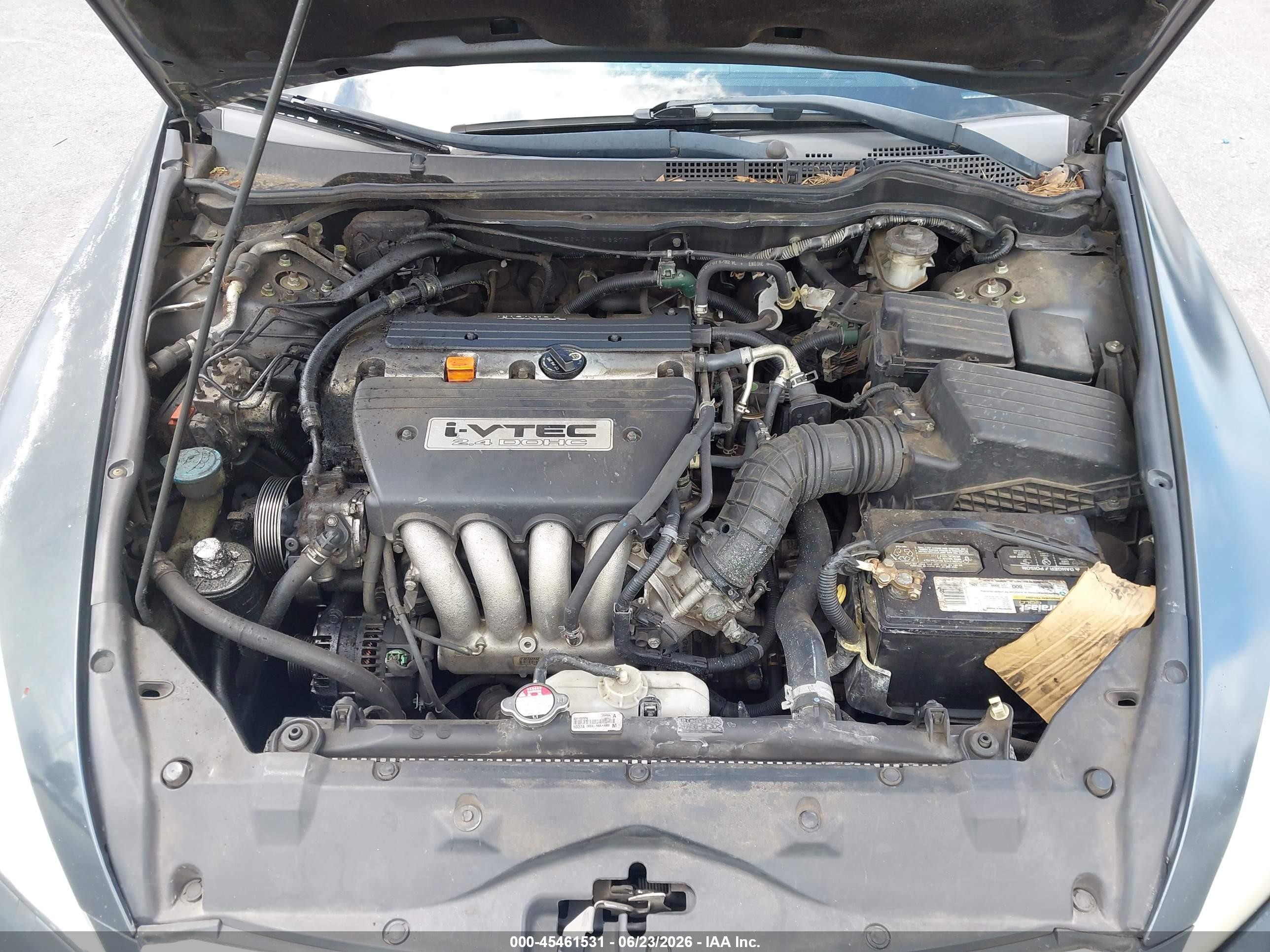 2007 Honda Accord 2.4 Lx Gray vin: 1HGCM56407A156277