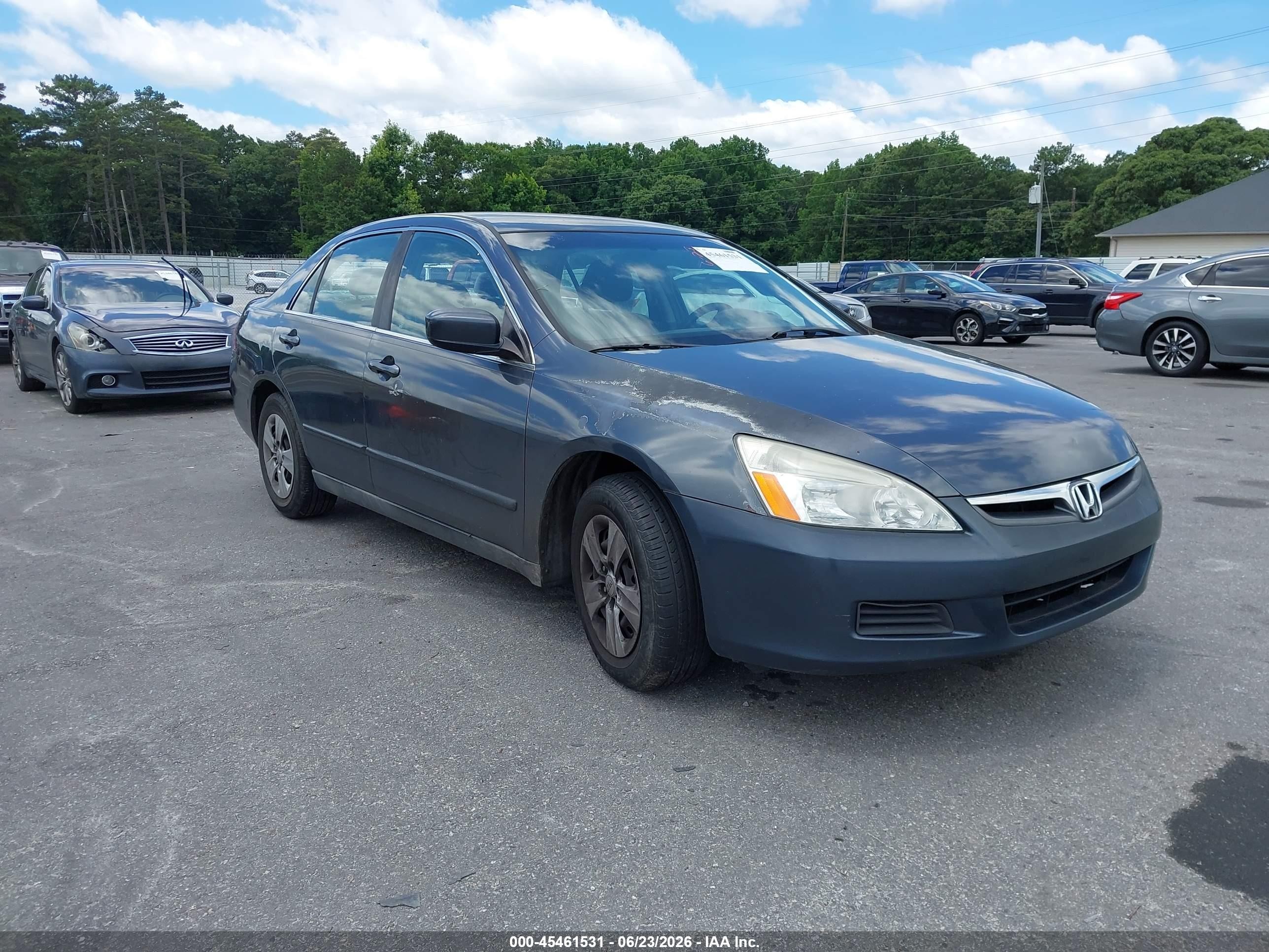 2007 Honda Accord 2.4 Lx Gray vin: 1HGCM56407A156277