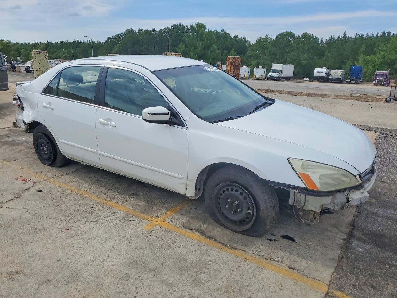 2007 Honda Accord Lx White vin: 1HGCM56407A201055