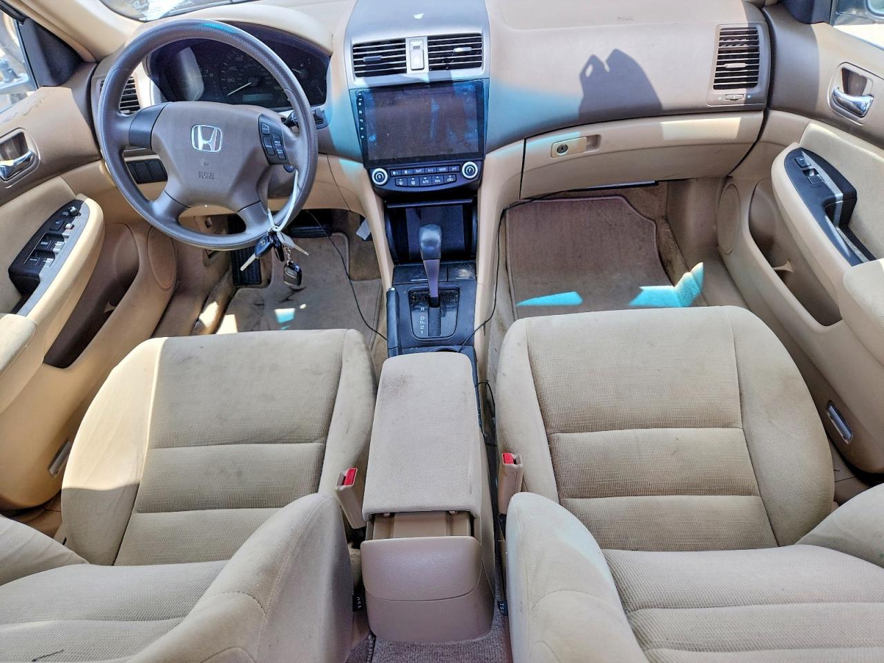 2007 Honda Accord Lx White vin: 1HGCM56407A201055