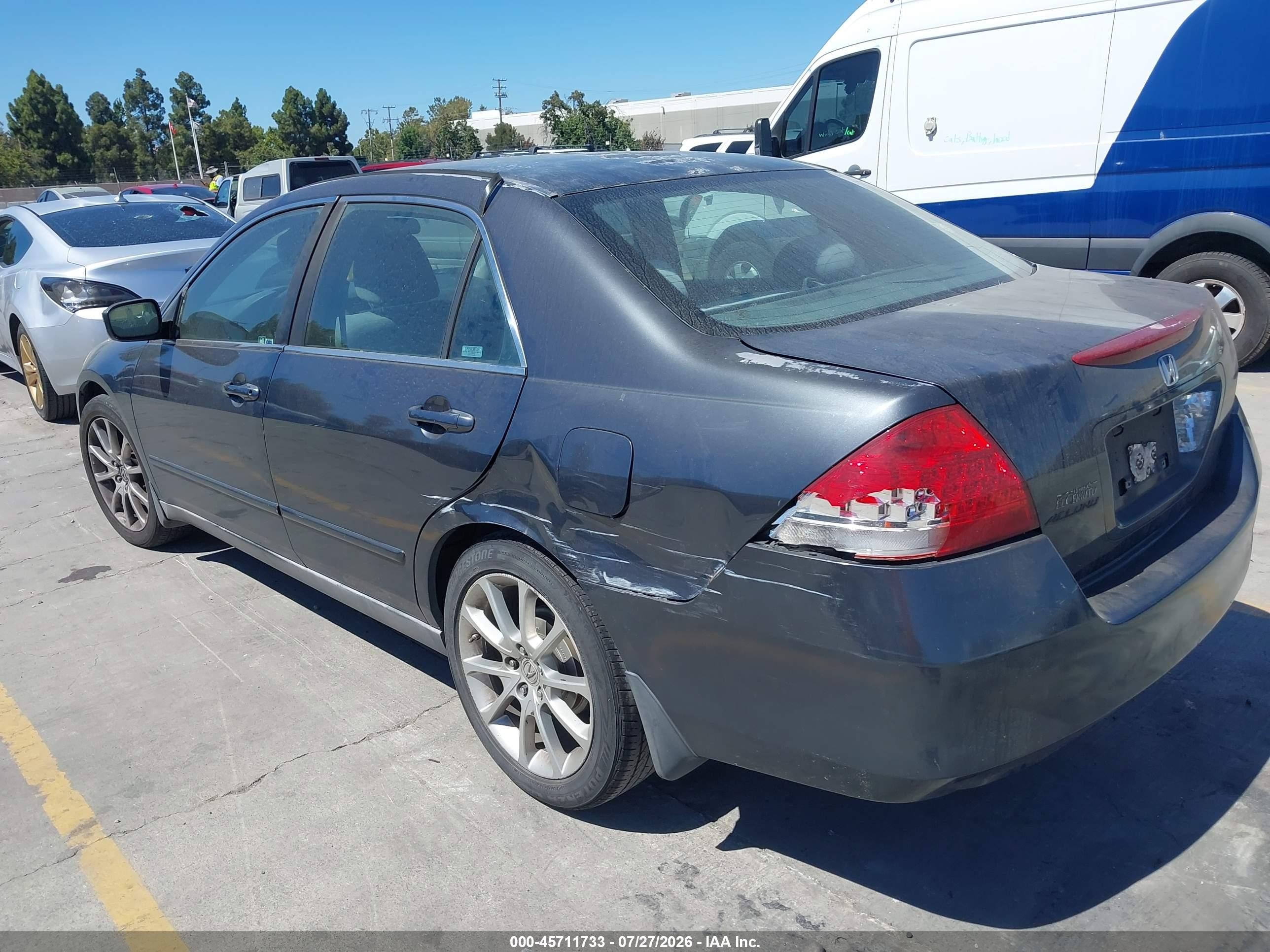 2007 Honda Accord 2.4 Lx Gray vin: 1HGCM56407A222083