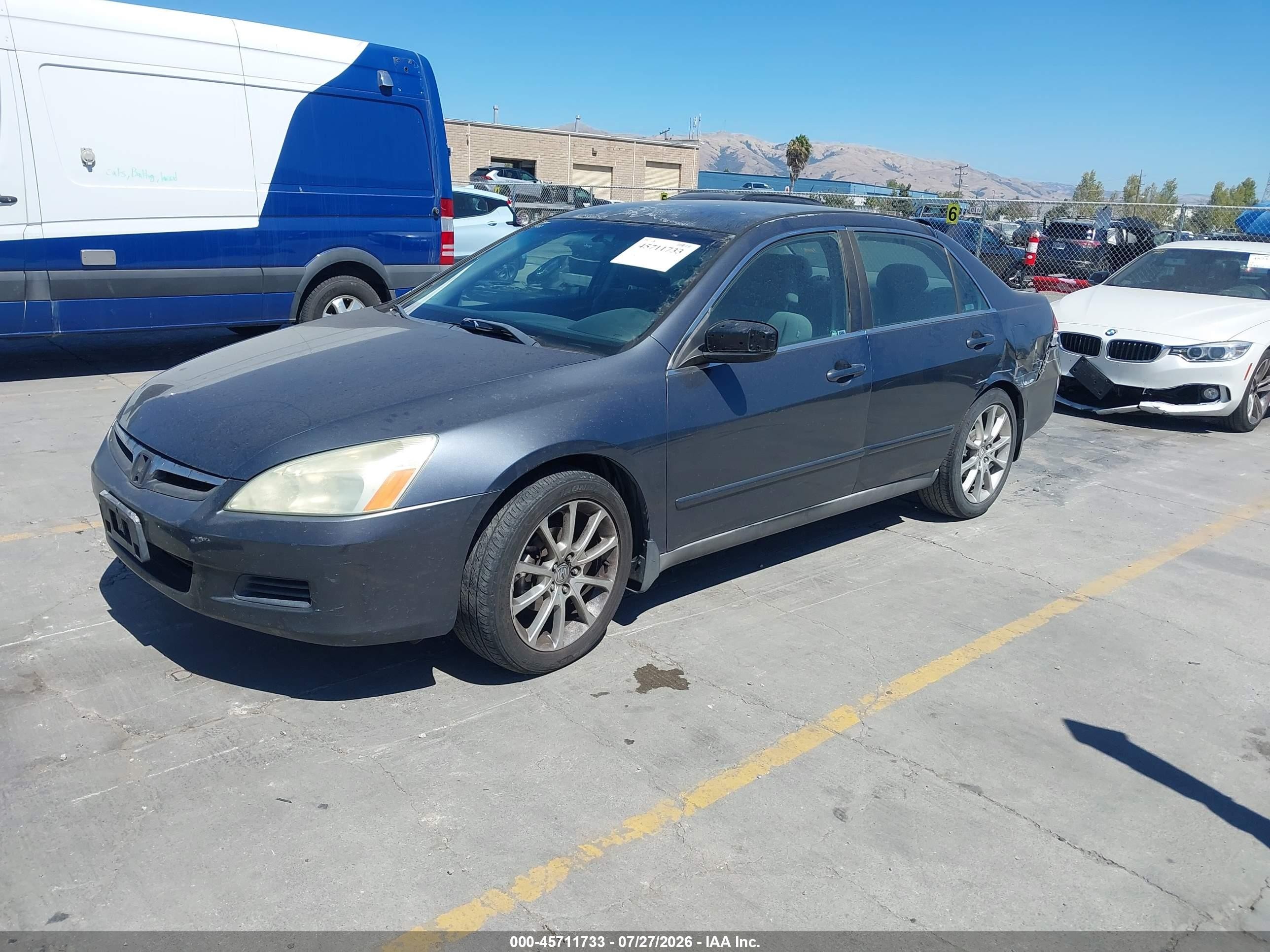 2007 Honda Accord 2.4 Lx Gray vin: 1HGCM56407A222083