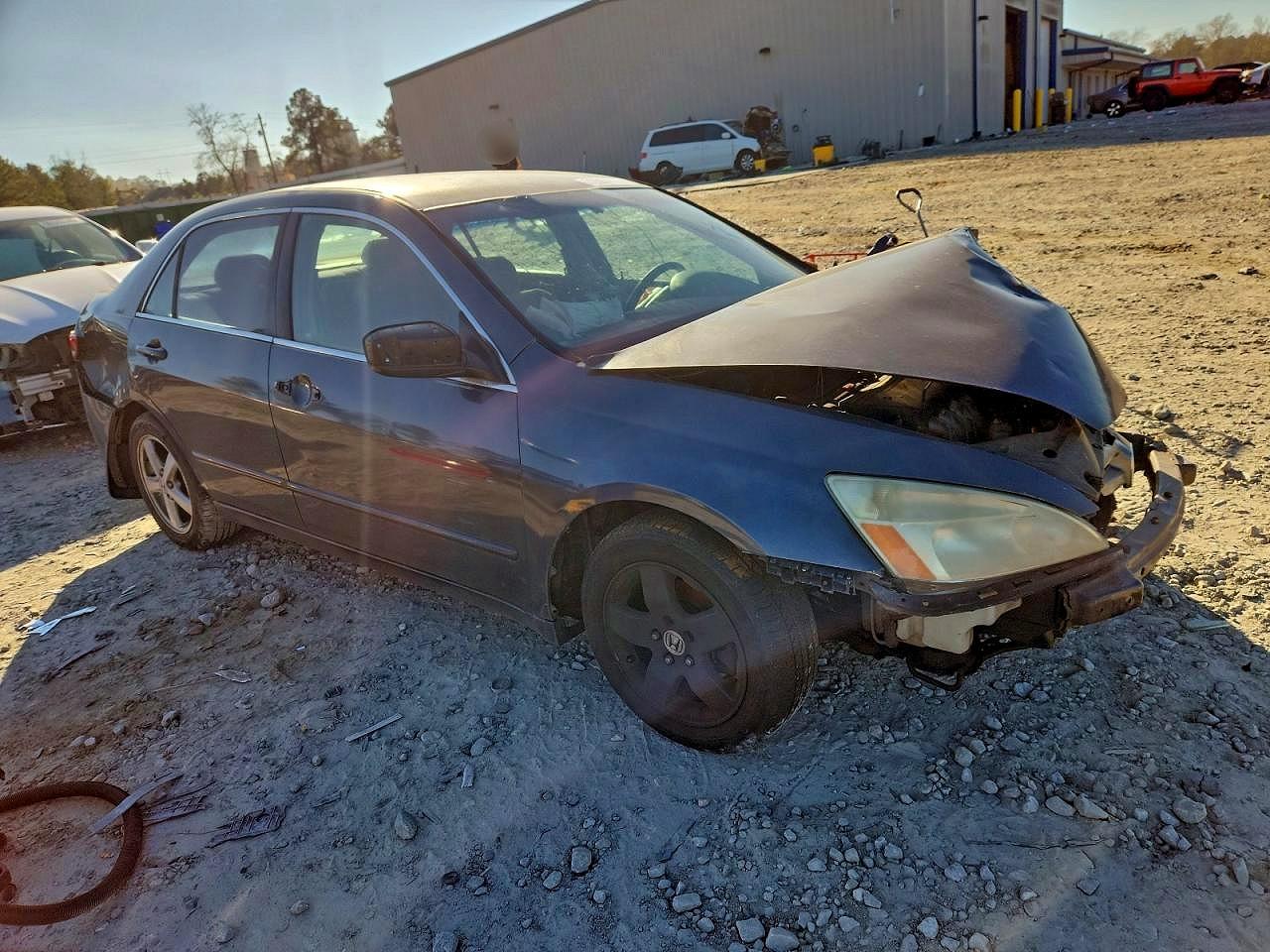 2003 Honda Accord Lx Gray vin: 1HGCM56413A031377