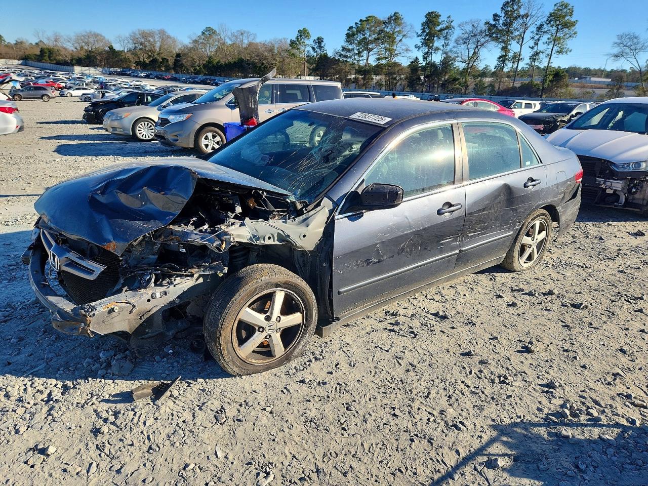 2003 Honda Accord Lx Gray vin: 1HGCM56413A031377