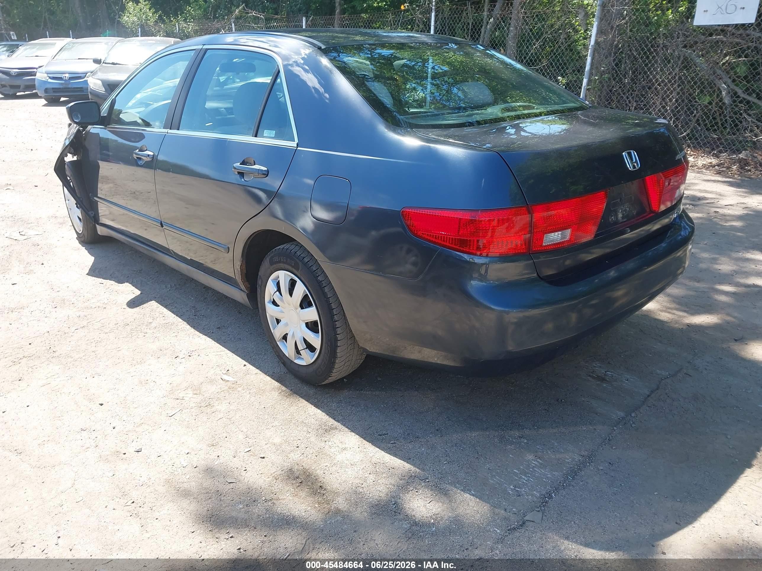 2005 Honda Accord 2.4 Lx Gray vin: 1HGCM56415A001203